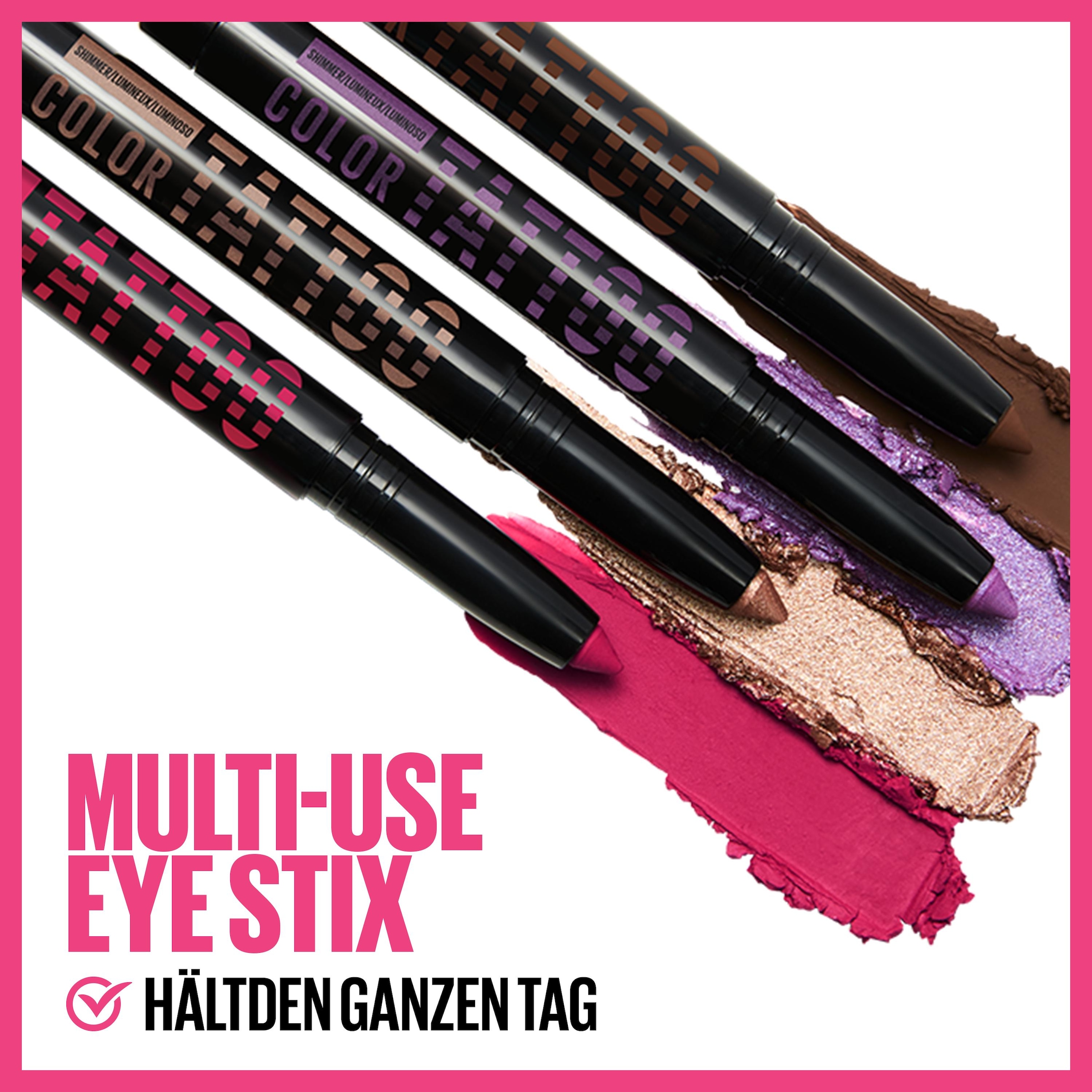 MAYBELLINE NEW YORK Eyeliner »Maybelline New York Color Tattoo 24h Eye Stix Fearless« All-in-One-Lidschatten, Eyeliner und Primer