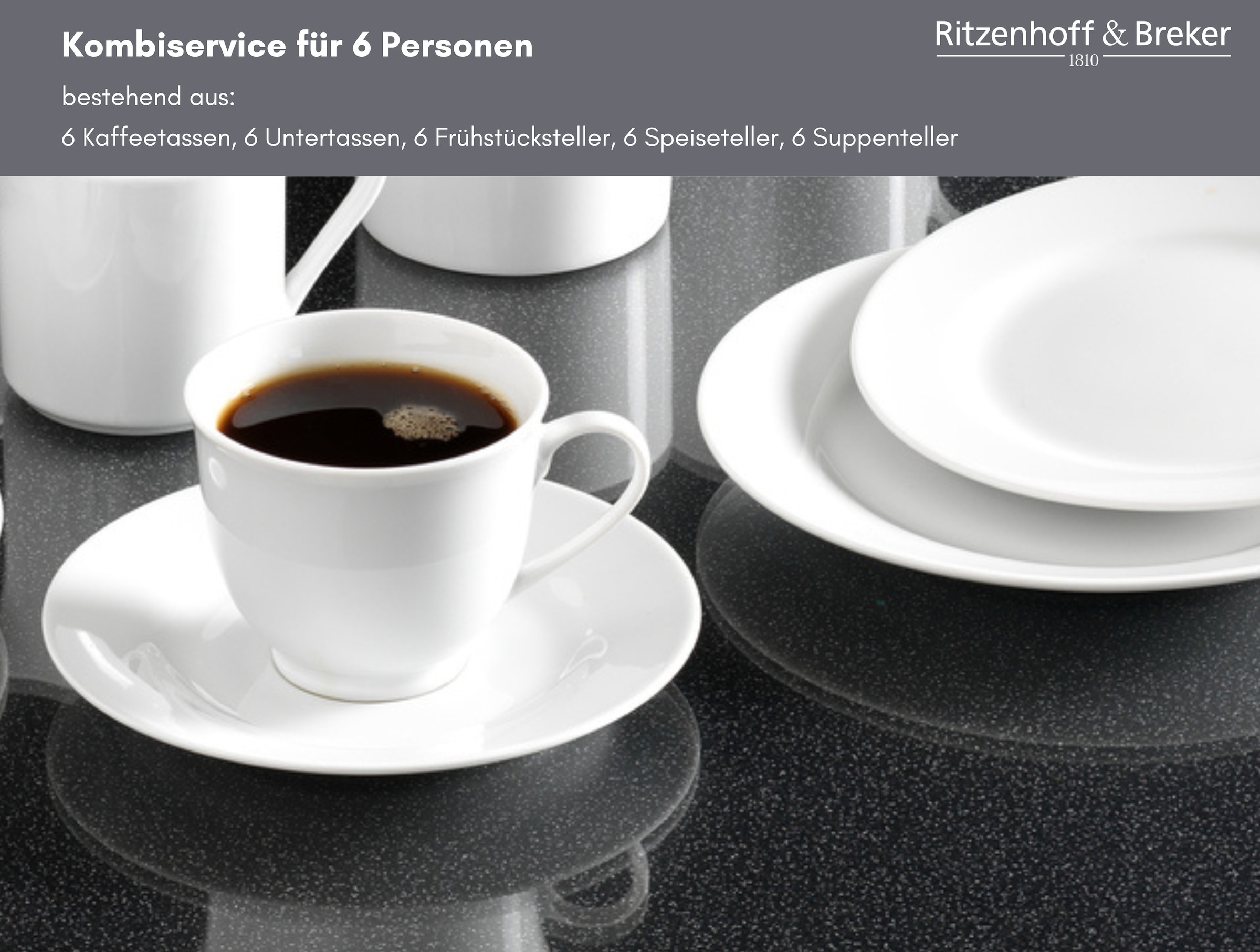 Ritzenhoff & Breker Kombiservice »Bianco« klassisch und schlicht, unifarben günstig online kaufen