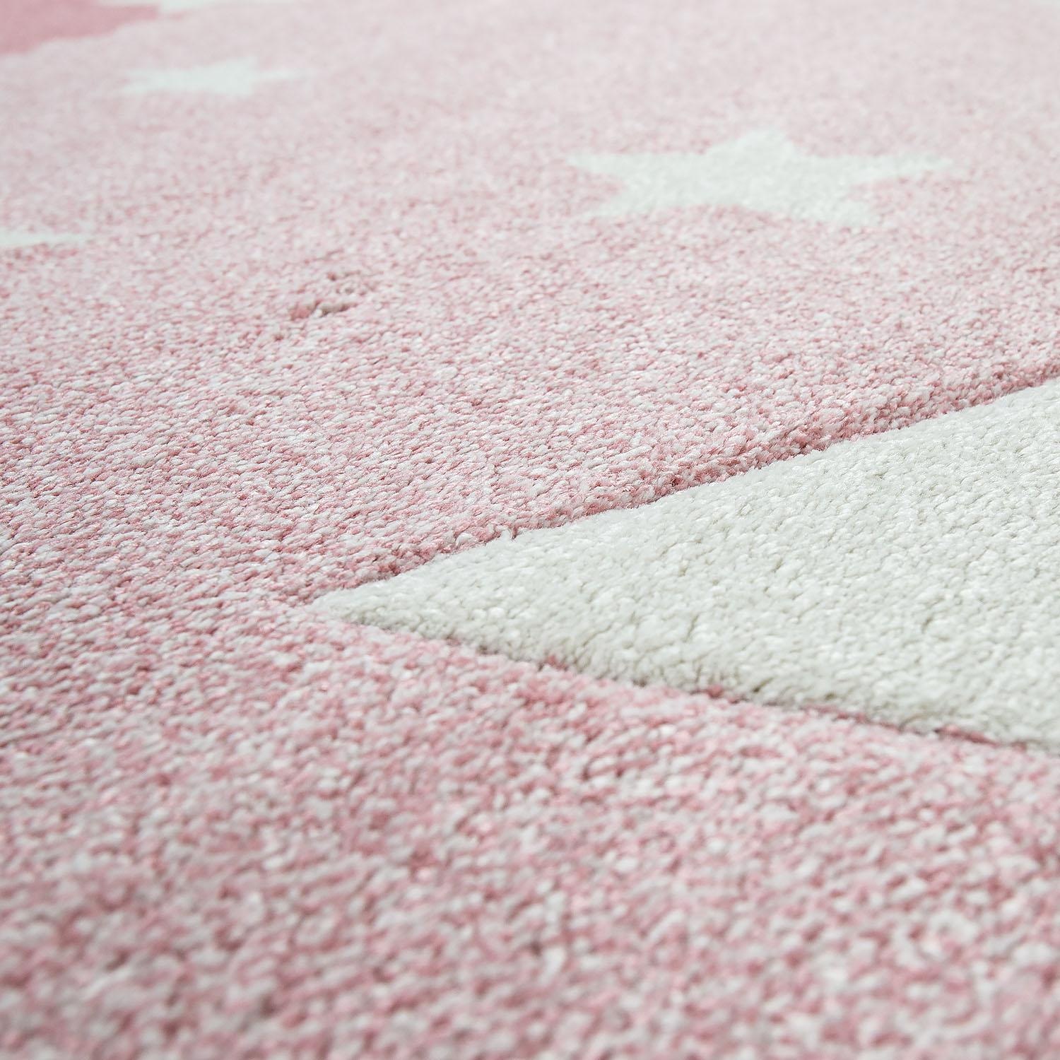 2. Bild von Paco Home Kinderteppich »Ela 398«, rechteckig, 3D-Design, Motiv Sterne, Pastell-Farben, mit Bordüre, Kinderzimmer