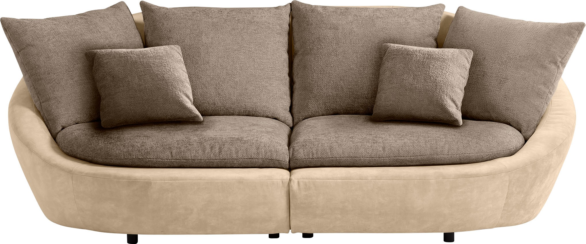 TRENDMANUFAKTUR Big-Sofa »Maui, inklusive 4 Rückenkissen und 2 Zierkissen, günstig online kaufen