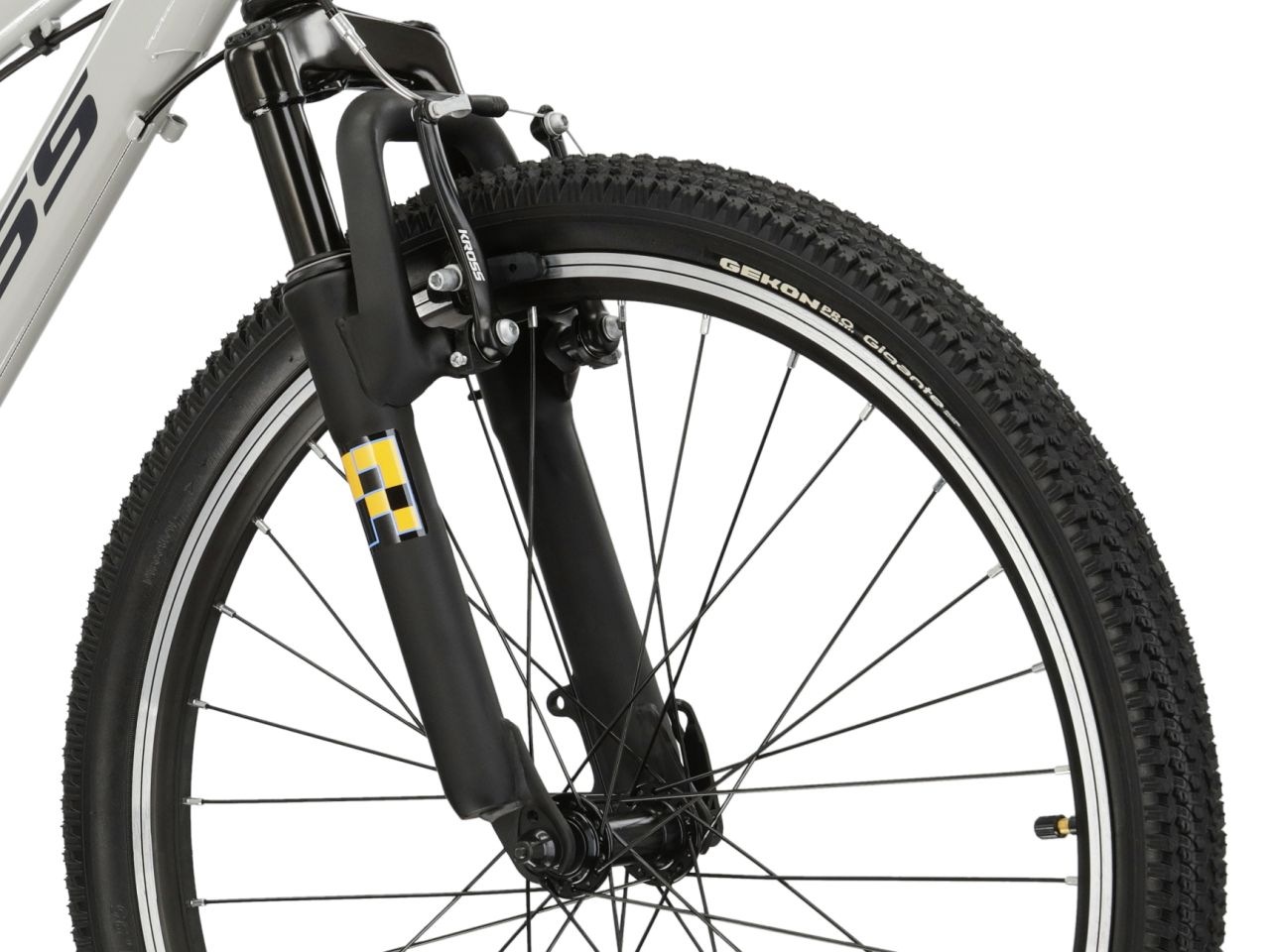 Kross Kinderfahrrad »KROSS Kinderad 24" Dust JR 1.0 Grau 8 Gänge« 8 Gang Shimano TOURNEY TX800 Schaltwerk Kettenschaltung