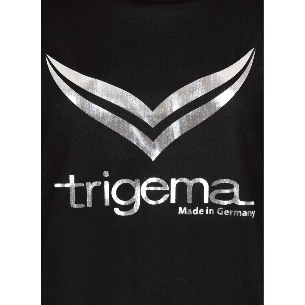 Trigema Sweatshirt »TRIGEMA Kapuzenpullover mit TRIGEMA-Printmotiv«