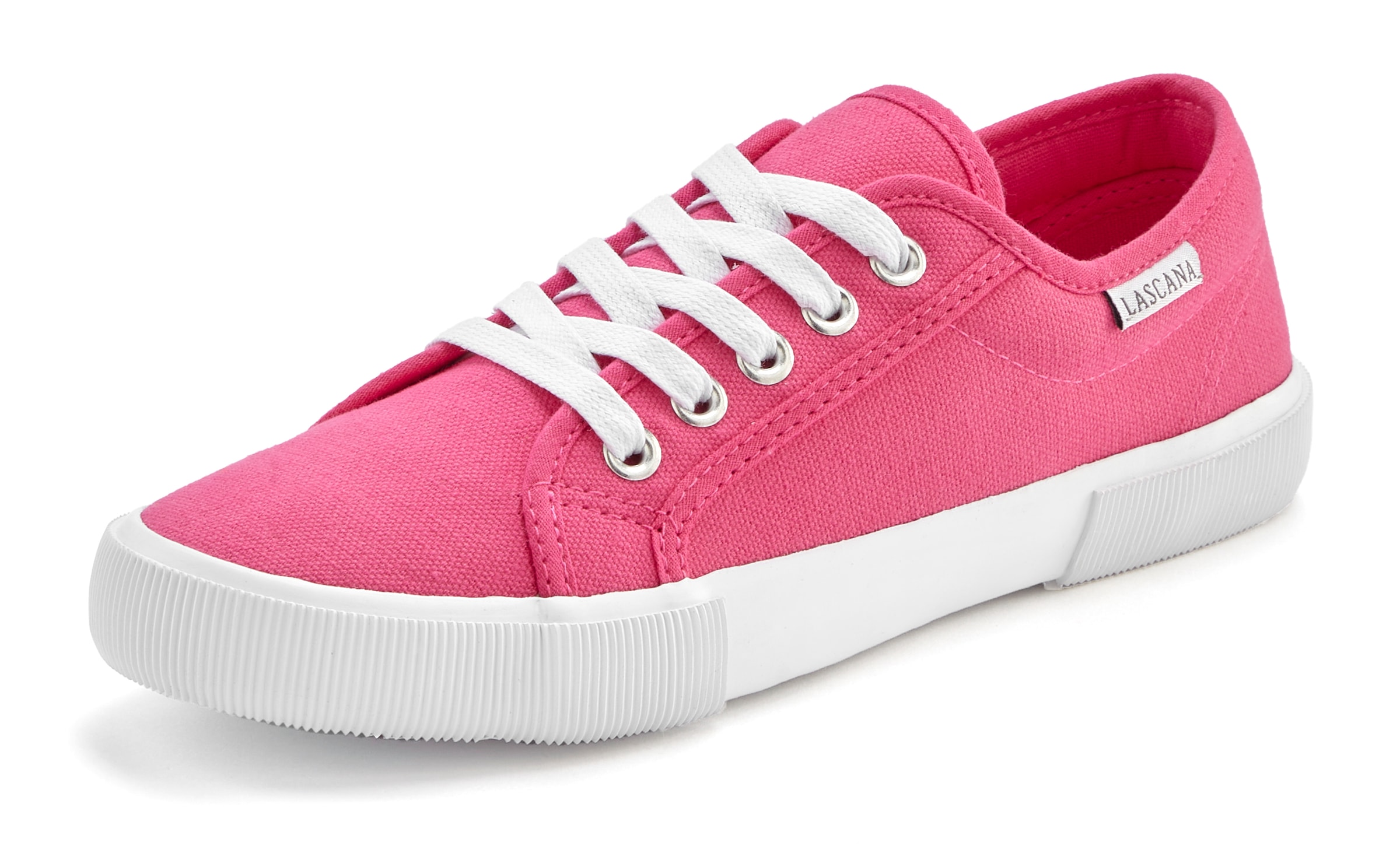 LASCANA Sneaker, aus Textil, Schnürhalbschuh, Freizeitschuh