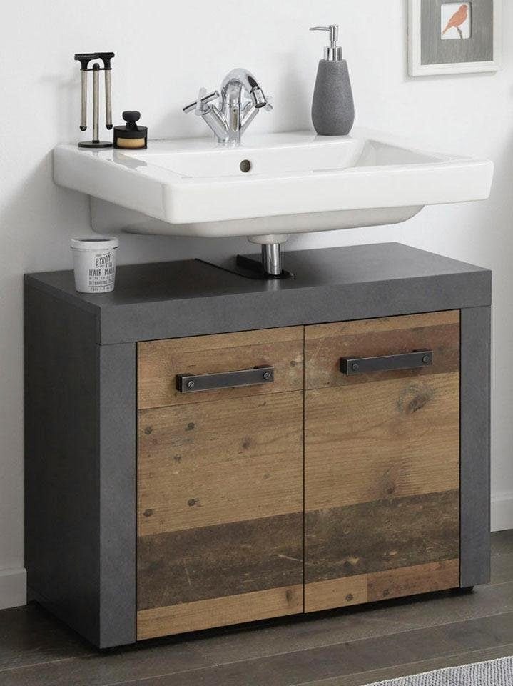 INOSIGN Waschbeckenunterschrank »Ilana« moderner Industrial Style