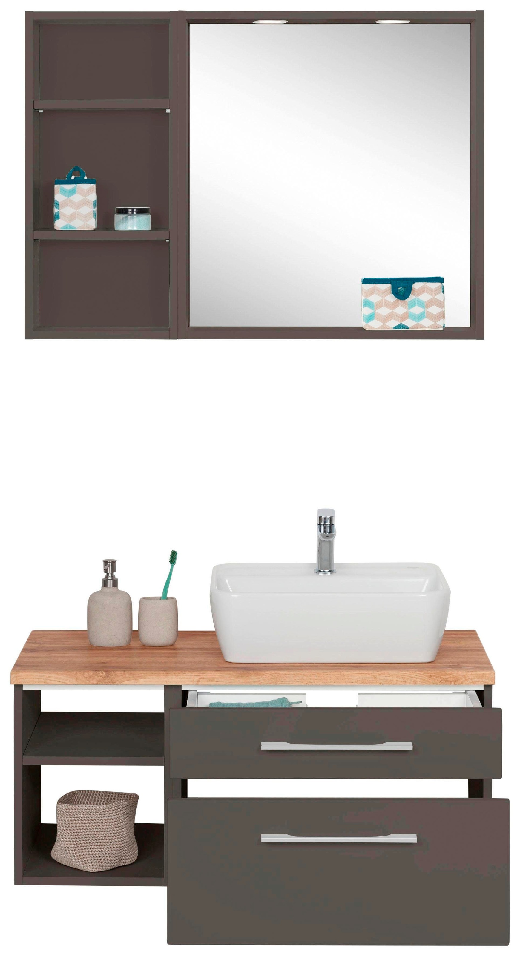 welltime Badmöbel-Set »Davos« 3 Stk. tlg. günstig online kaufen