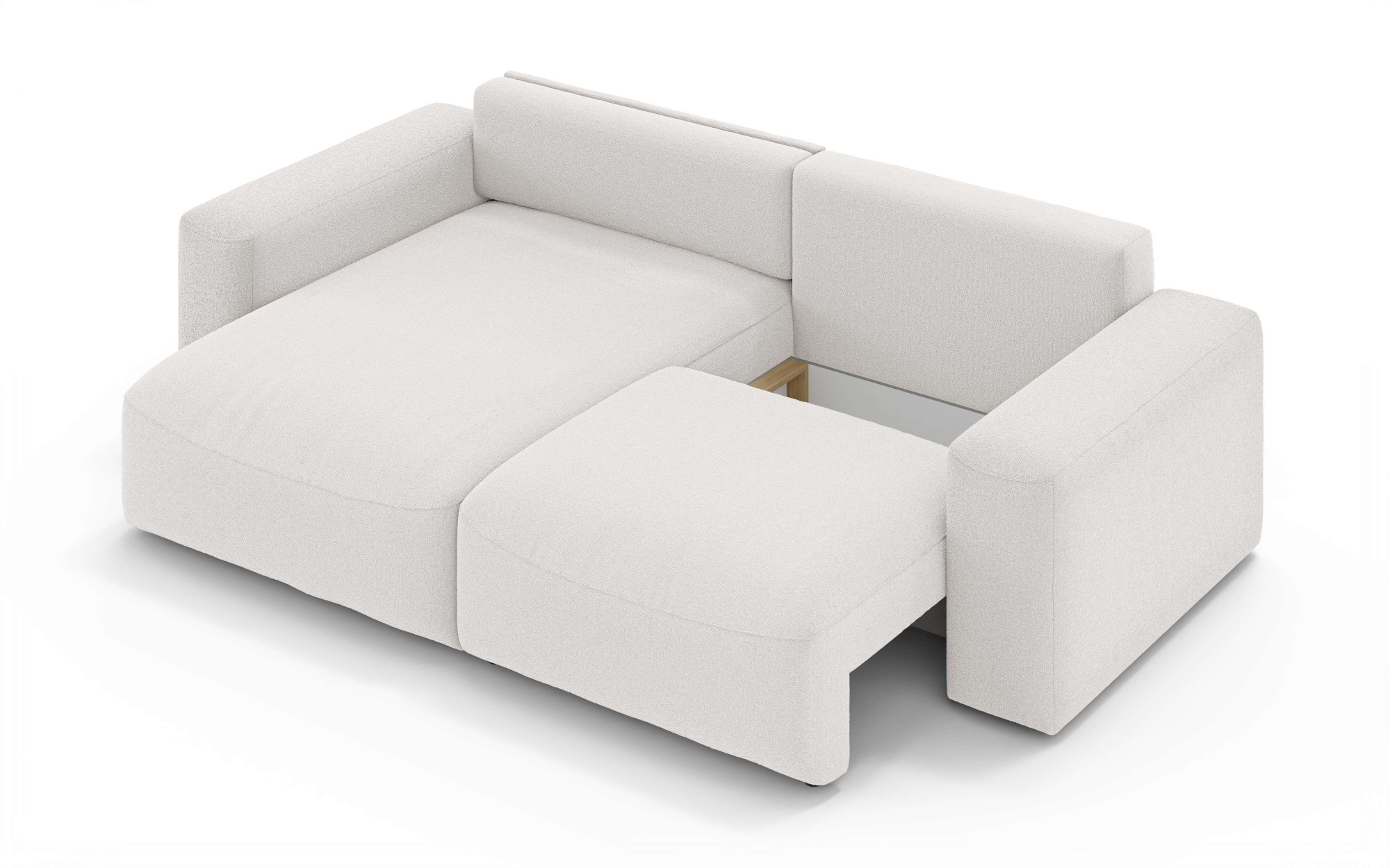 OTTO home Ecksofa »MATTS Schlafsofa mit Bettkasten, Maße B/T/H: 265/159/89 cm«, L-Form mit Recamiere rechts oder links, hoher Sitzkomfort