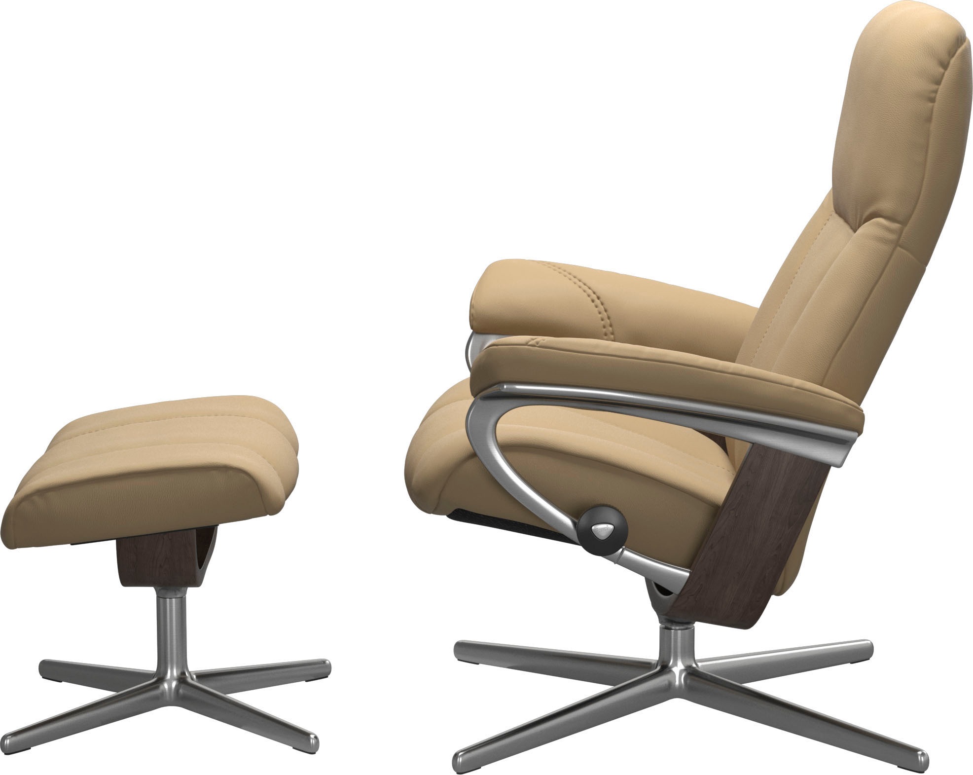 Stressless® Fußhocker »Consul«, mit Cross Base, Größe S, M & L, Holzakzent Wenge