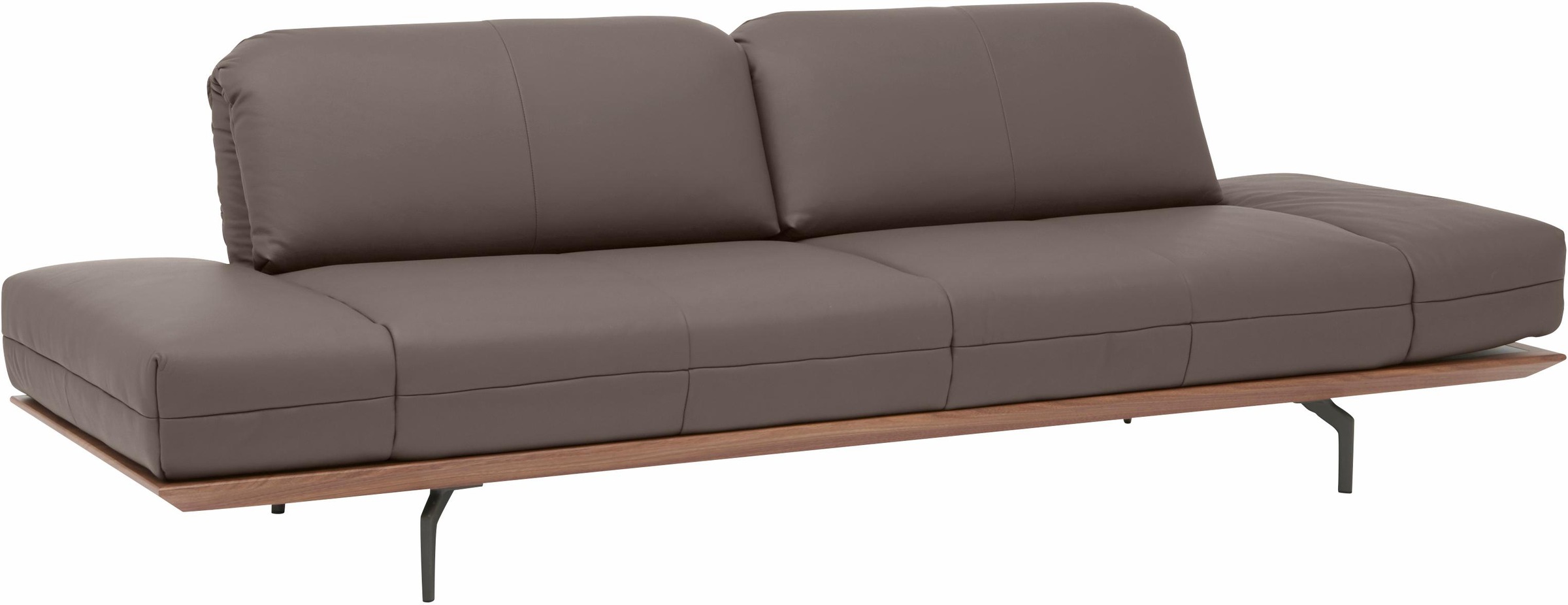 Creation BY ROLF BENZ 3-Sitzer »CR.420, Designsofa, Loungesofa«, in 2 Qualitäten, Holzrahmen in Eiche Natur oder Nußbaum, Breite 232 cm
