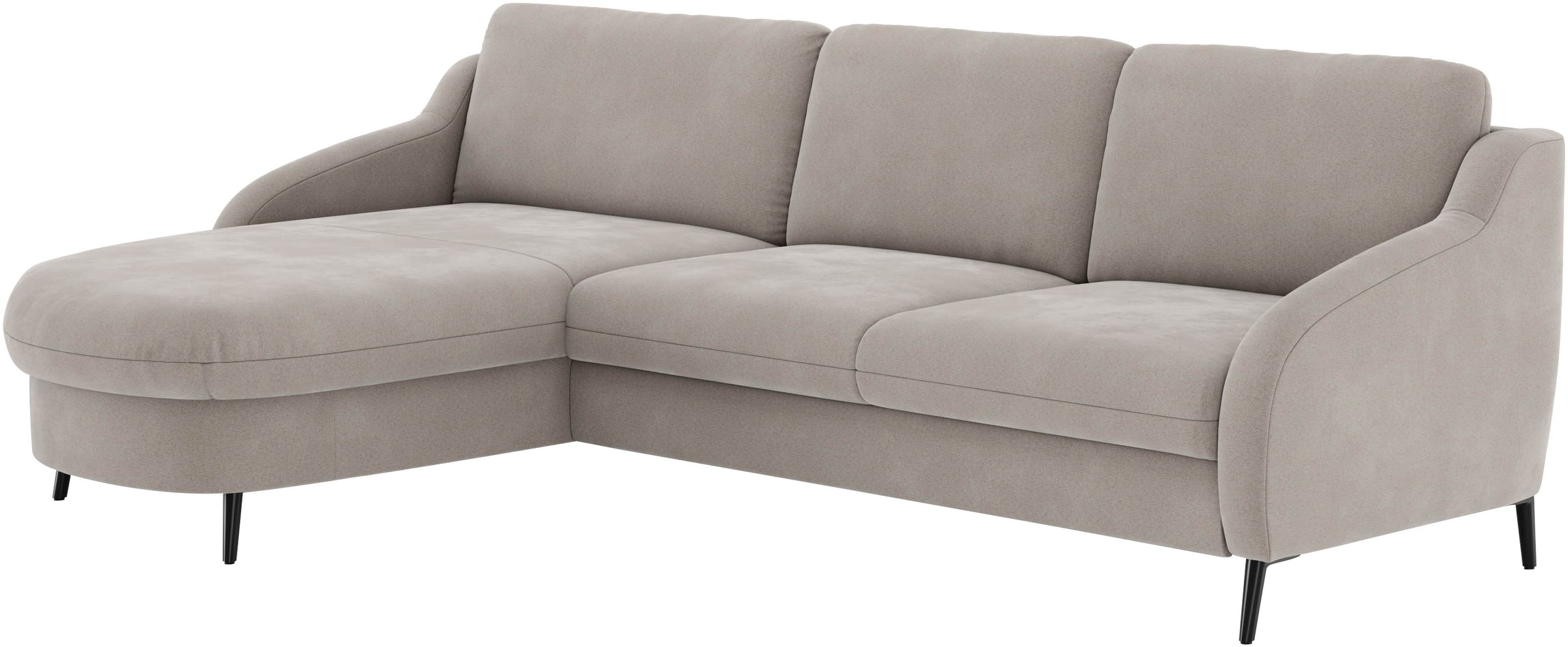 sit&more Ecksofa »Soul L-Form«, wahlweise mit Bettfunktion