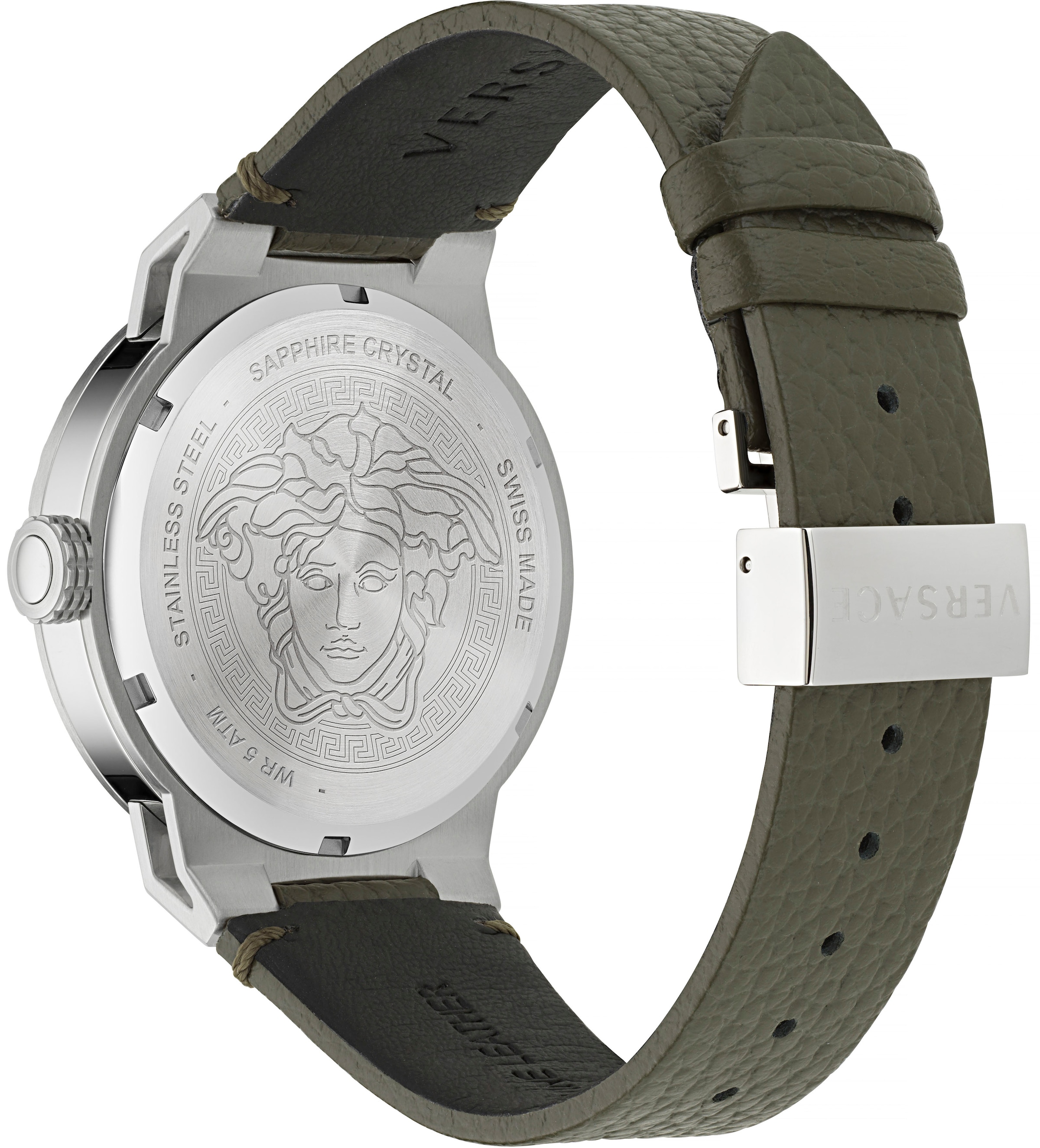Versace Quarzuhr »MEDUSA INFINITE GENT«, Armbanduhr, Herrenuhr, Swiss Made, Leuchtzeiger, Saphirglas, analog