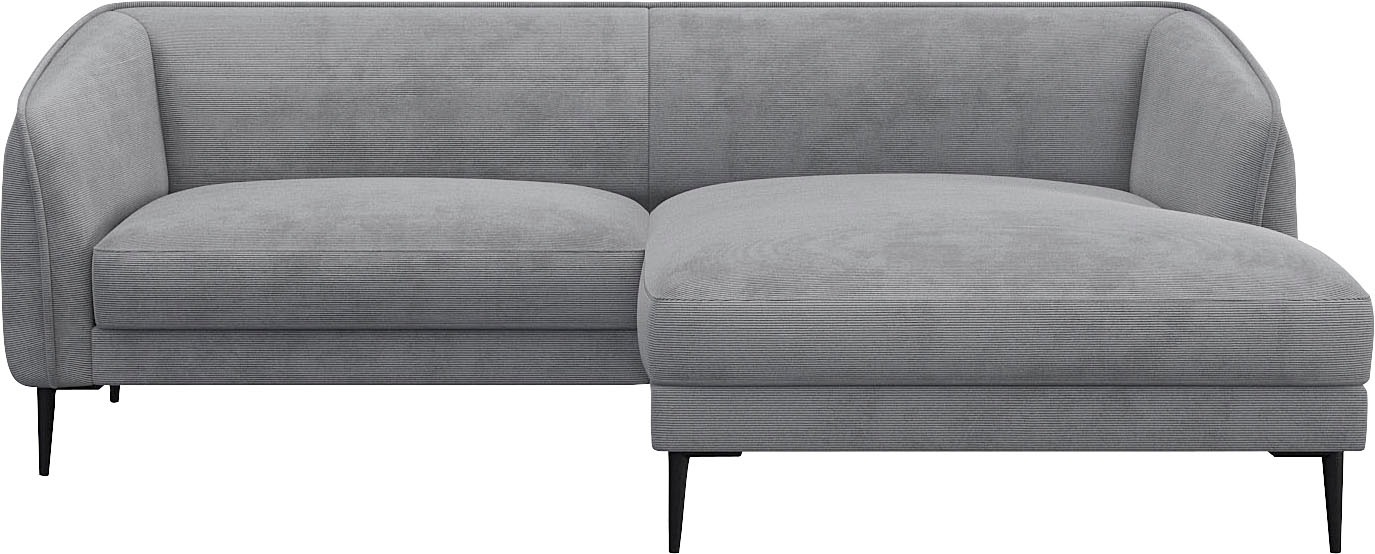 FLEXLUX Ecksofa »Belle Designsofa, bequem durch Kaltschaum im Sitz«, Skandi günstig online kaufen