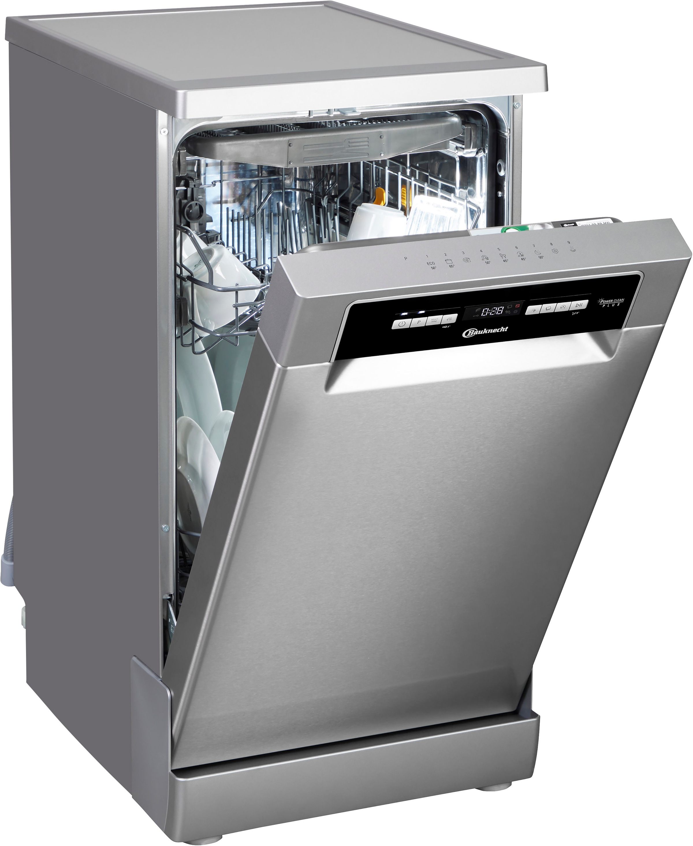 BAUKNECHT Standgeschirrspüler »BK6FB10BS7A0X«, 10 Maßgedecke, ActiveDry