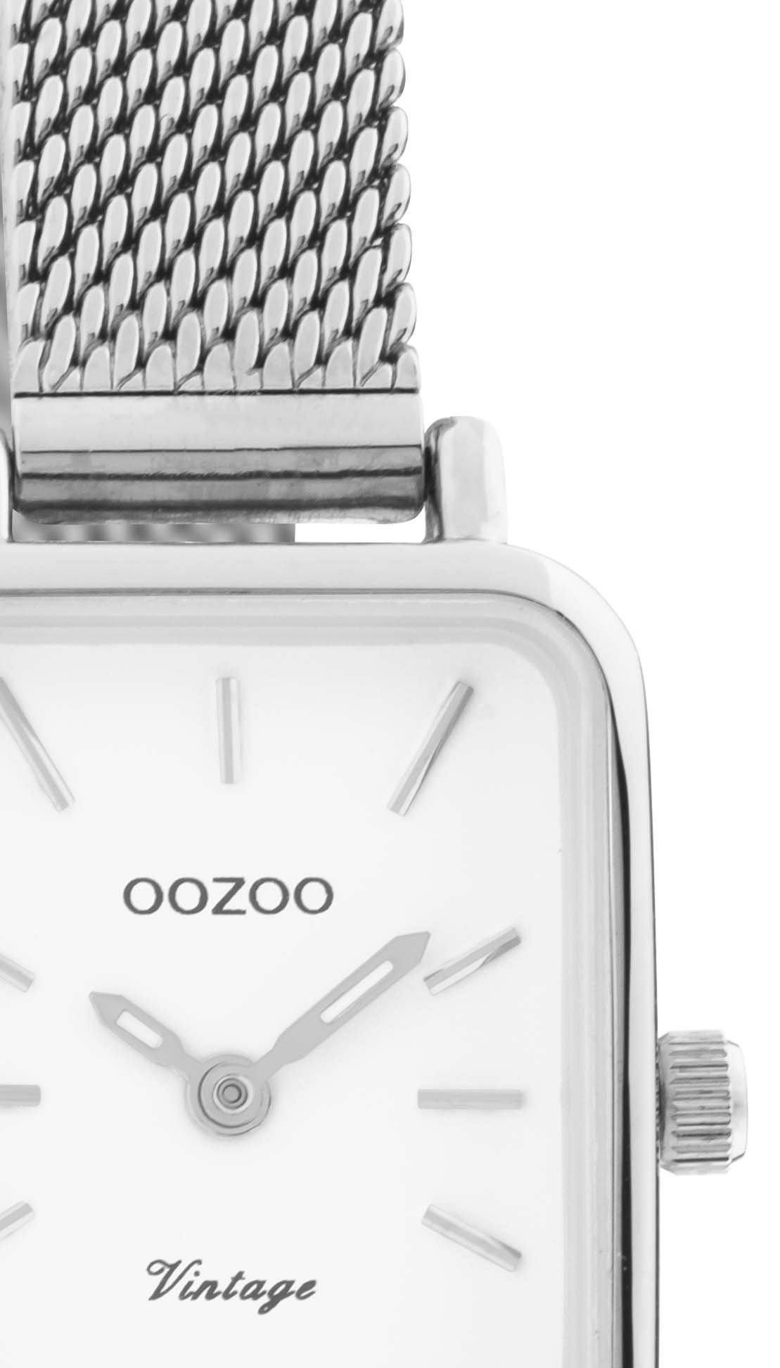 OOZOO Quarzuhr, Armbanduhr, Damenuhr, Edelstahlarmband