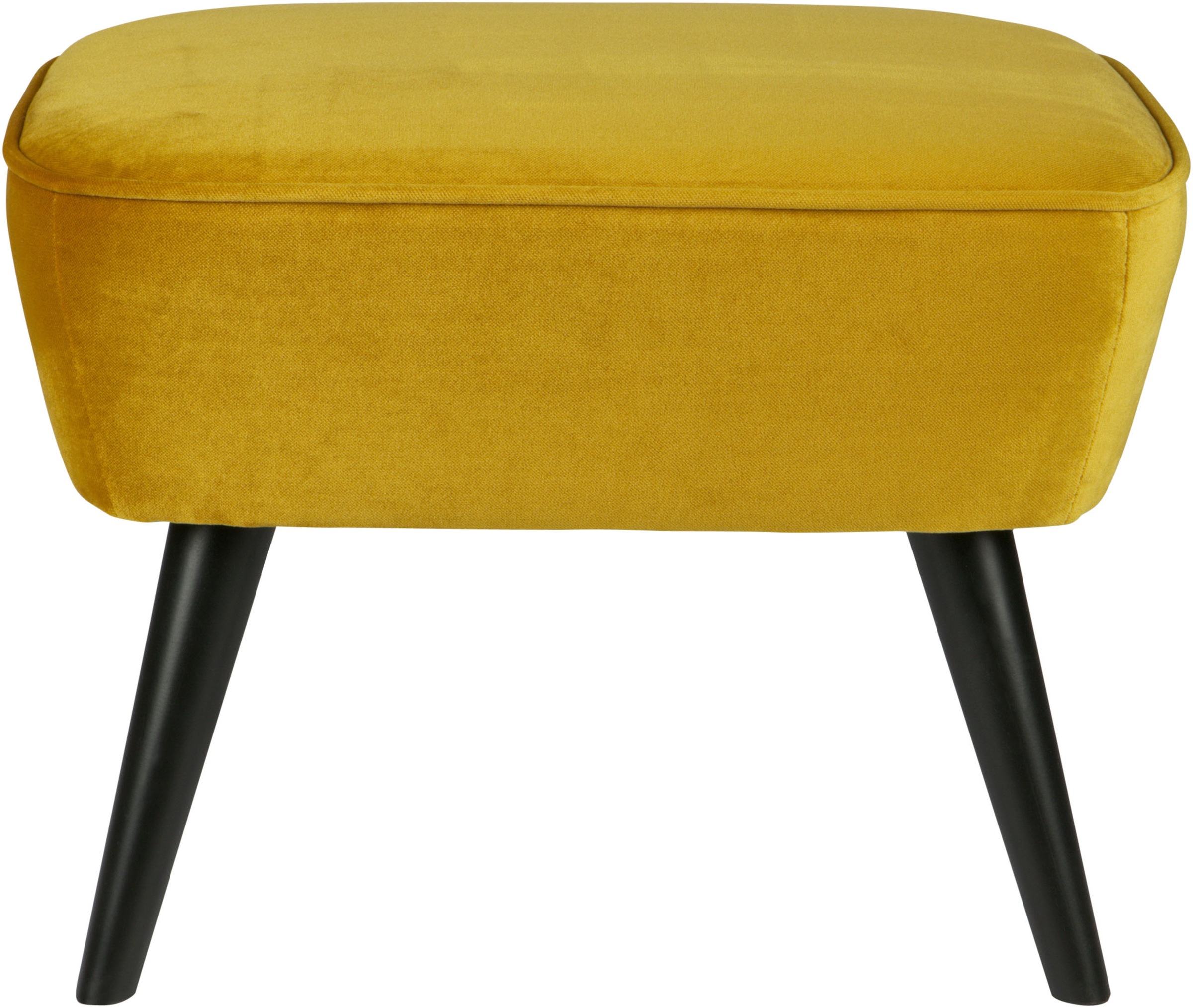 WOOOD Hocker »Sara«, mit Samtstoff gepolstert, rechteckige Form, H 41 cm x günstig online kaufen