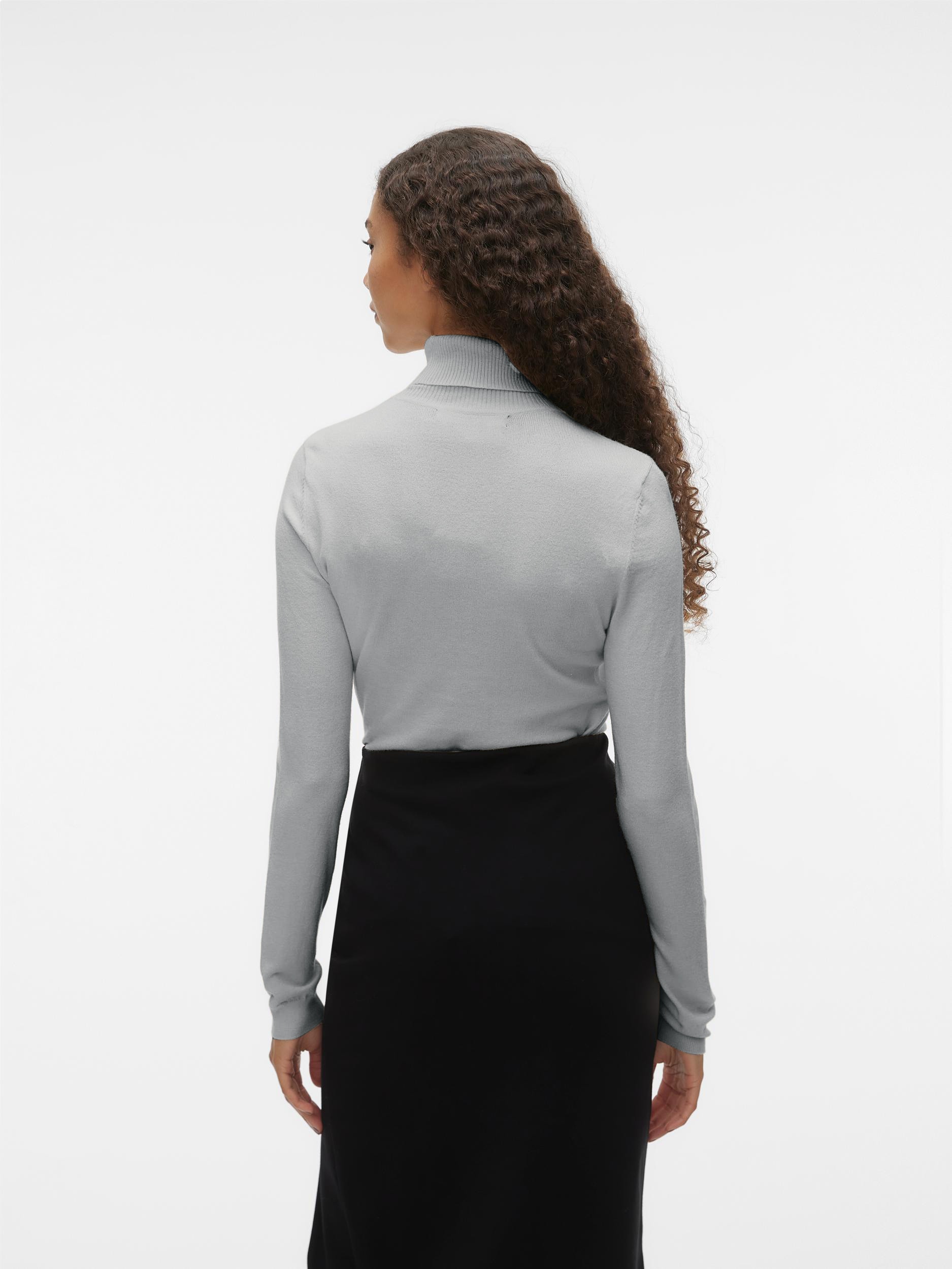 Vero Moda Rollkragenpullover »VMHAPPINESS LS ROLLNK PULLOVE GA BOO REP« Viskosemischung, slim fit