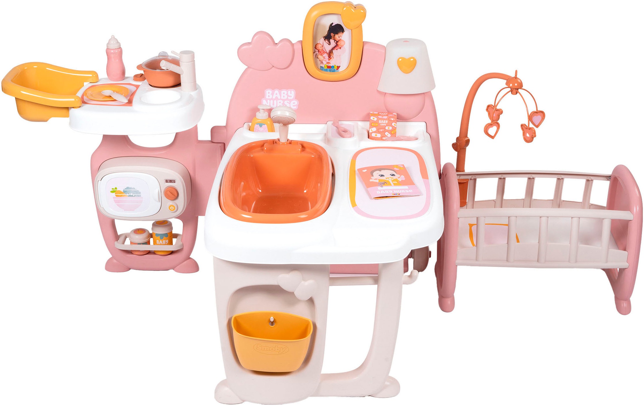 SMOBY Puppen Pflegecenter »Baby Nurse« Made in Europe rosa