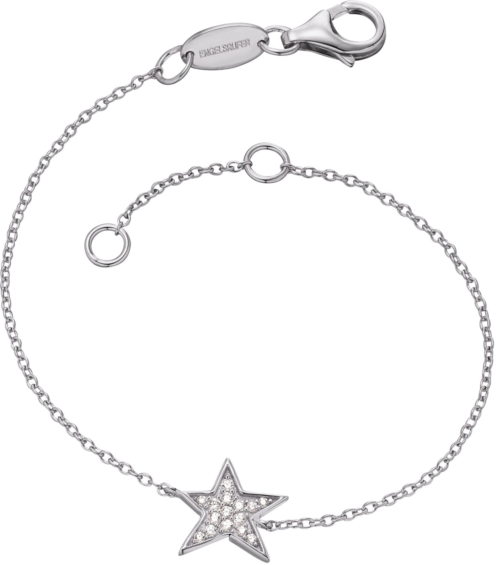 Engelsrufer Silberarmband »Little magic, STERN, ERB-LILSTAR-ZI«, mit Zirkonia (synth.)