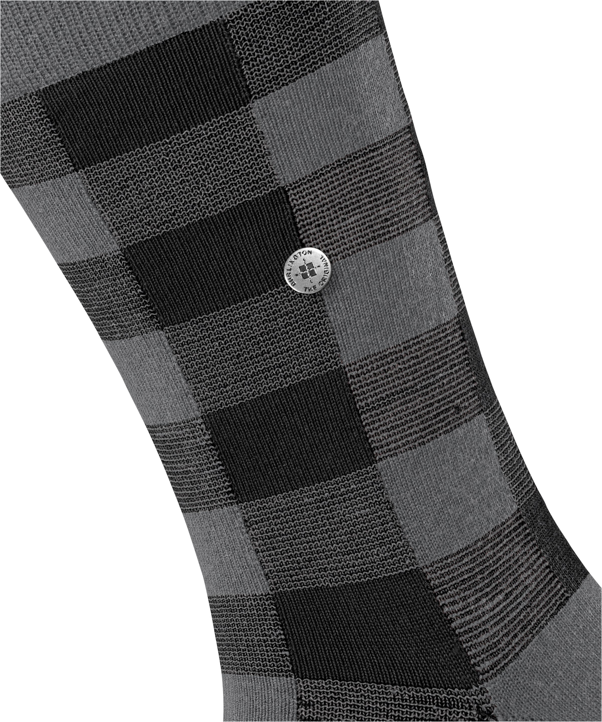 Burlington Socken »Buffalo Check« aus wärmender, klimaregulierender Wolle und Funktionsmaterial