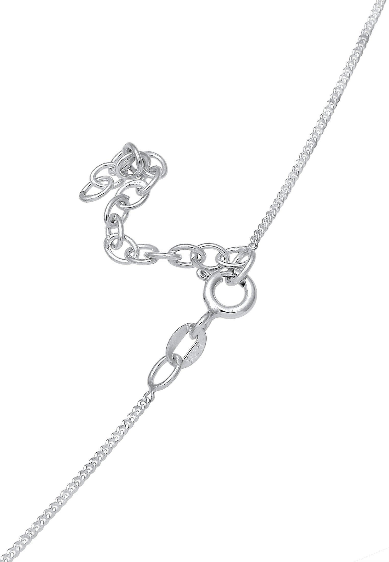 Elli Collier »Choker Platte Gehämmert 925er Silber«