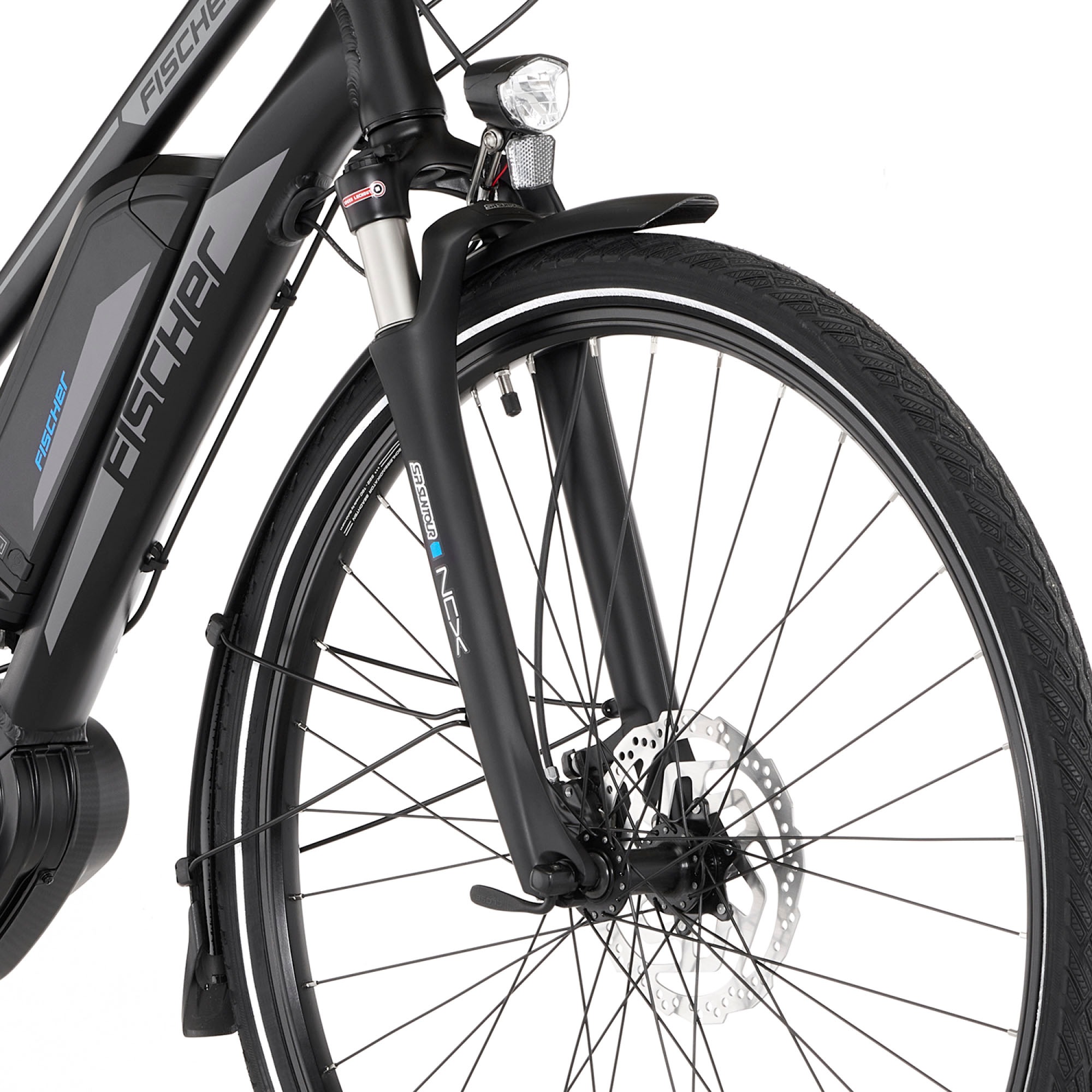 FISCHER Fahrrad E-Bike »VIATOR ETD 1861«, 10 Gang, Shimano, Deore, Mittelmotor 250 W, (mit Faltschloss), Pedelec, Elektrofahrrad für Damen u. Herren