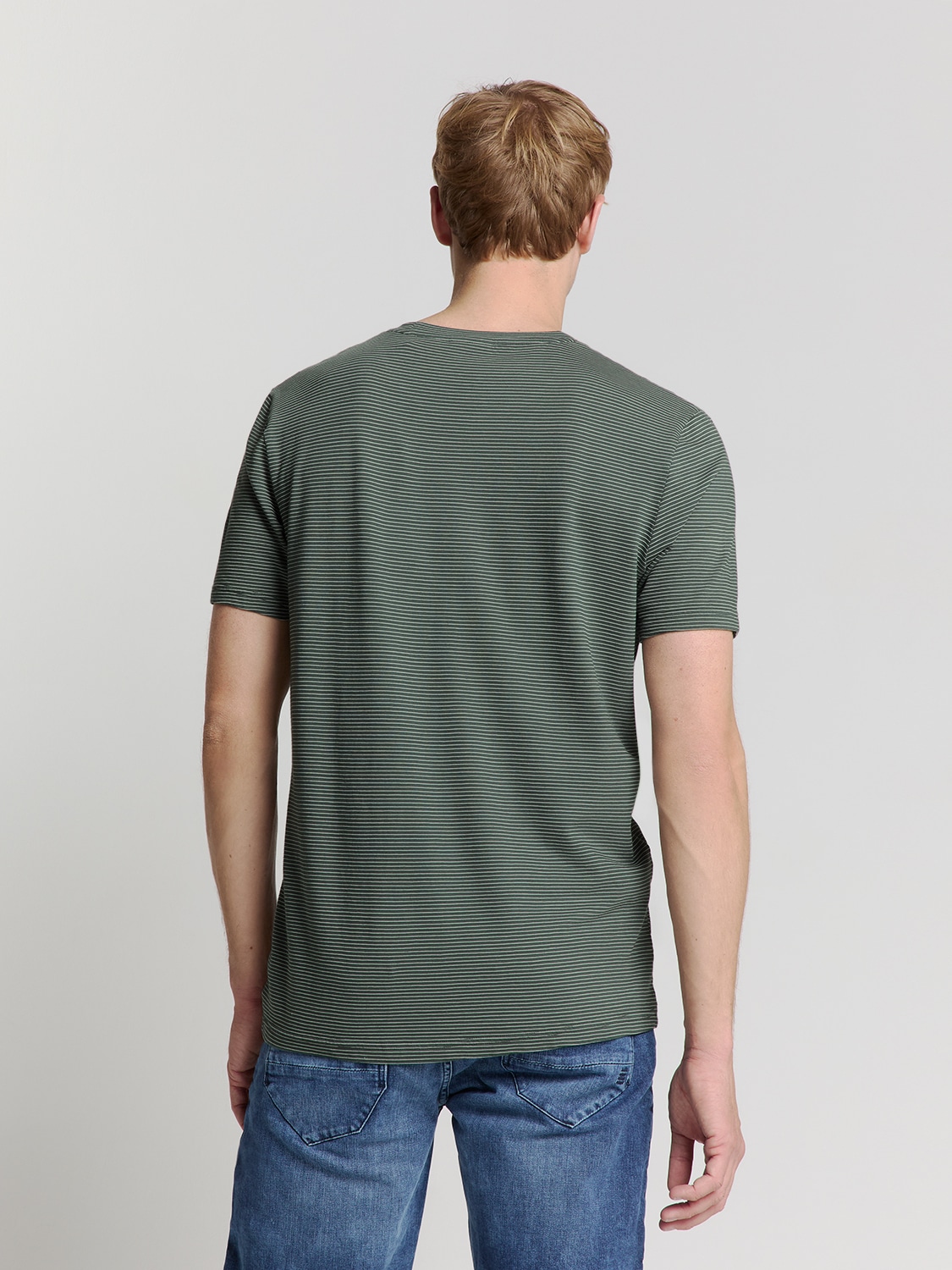 NO EXCESS T-Shirt »No Excess Gestreiftes Crewneck t-shirt«