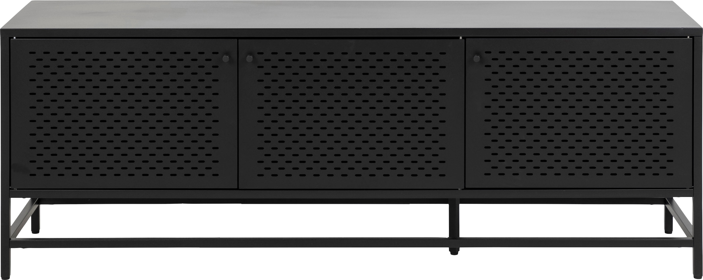 ACTONA GROUP Sideboard »New York«, Metall Sideboard in cooler New Yorker Style, H60cm B160cm, Mesh-Türen