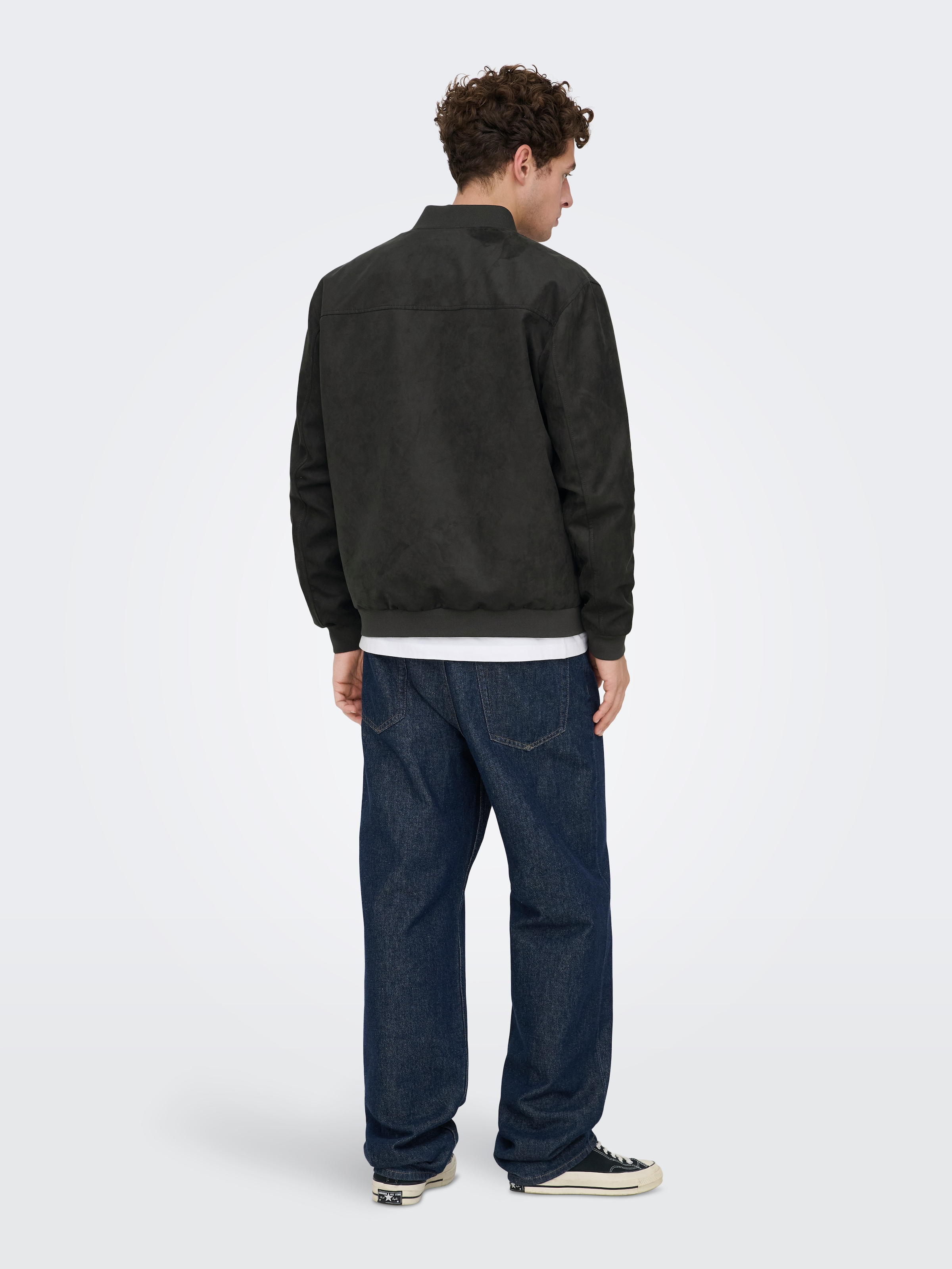 ONLY & SONS Blouson »ONSLUCAS FAKE SUEDE BOMBER OTW« Polyester, regular fit