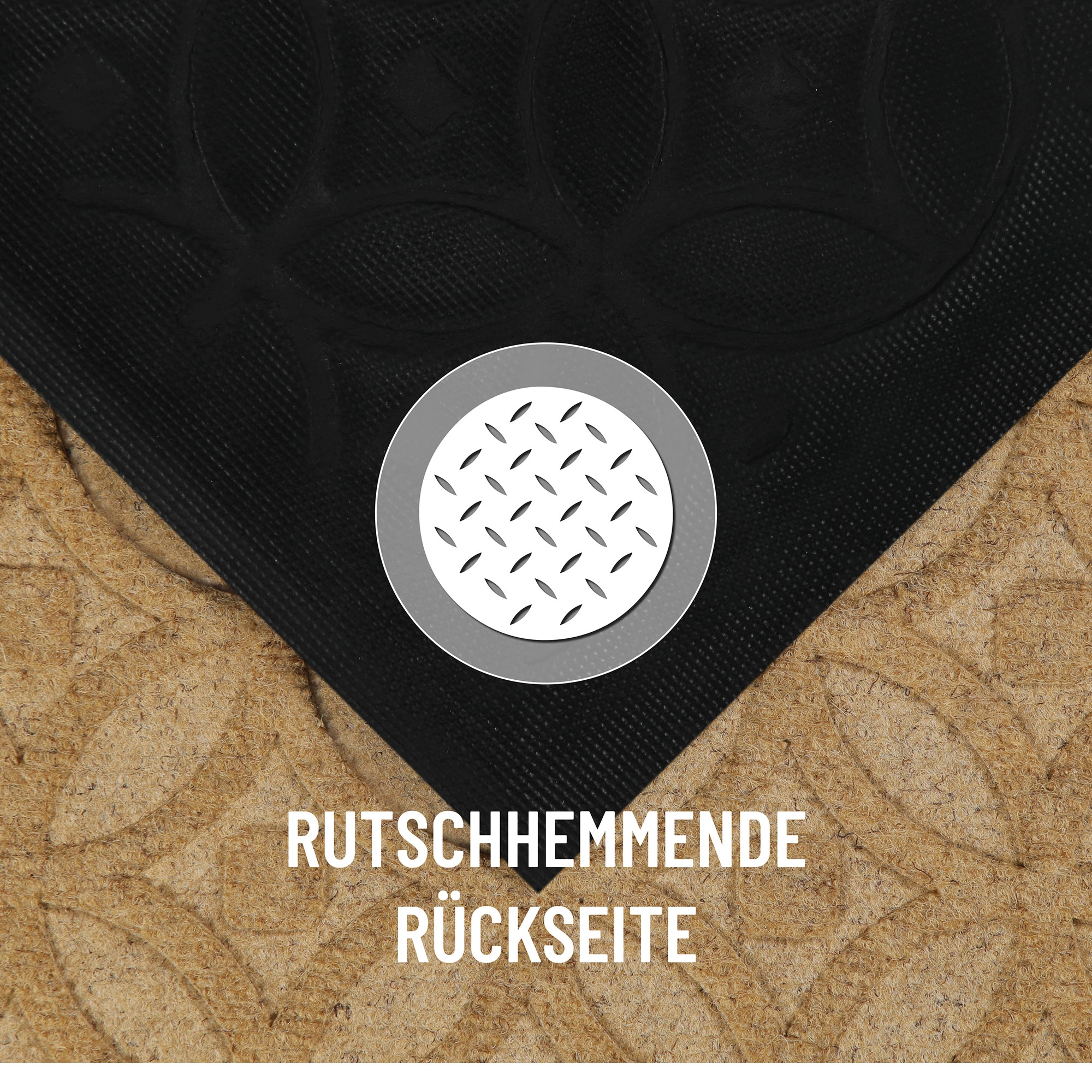 Wecon home Fußmatte »Midnight Mosaic«, rechteckig, 4 mm Höhe, pflegeleicht, rutschfest, Ornamente, Innen & Außen, Schmutzfangmatte