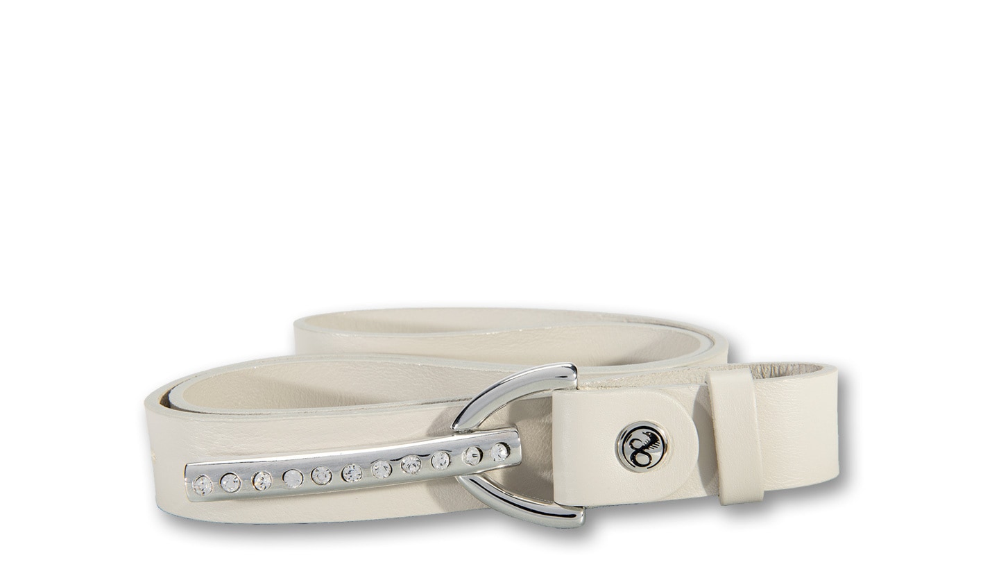 Silbergift Koppelgürtel »Koppelgürtel mit edler Silberschließe besetzt mit Strass«