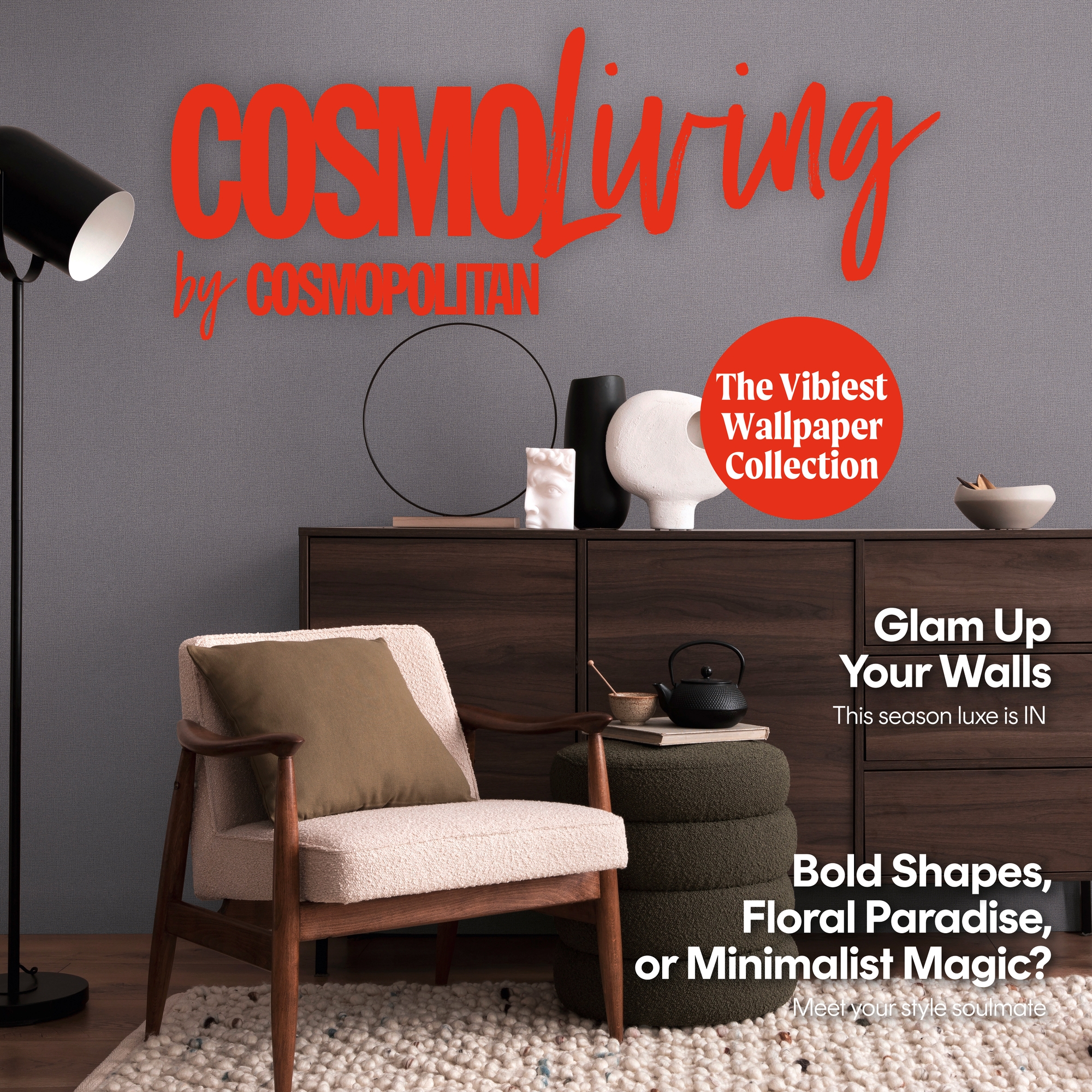 CosmoLiving by Cosmopolitan Vliestapete »Metallic Weave – Struktur-Unitapete« matt strukturiert Elegante Struktur-Vliestapete mit Metallic-Effekt