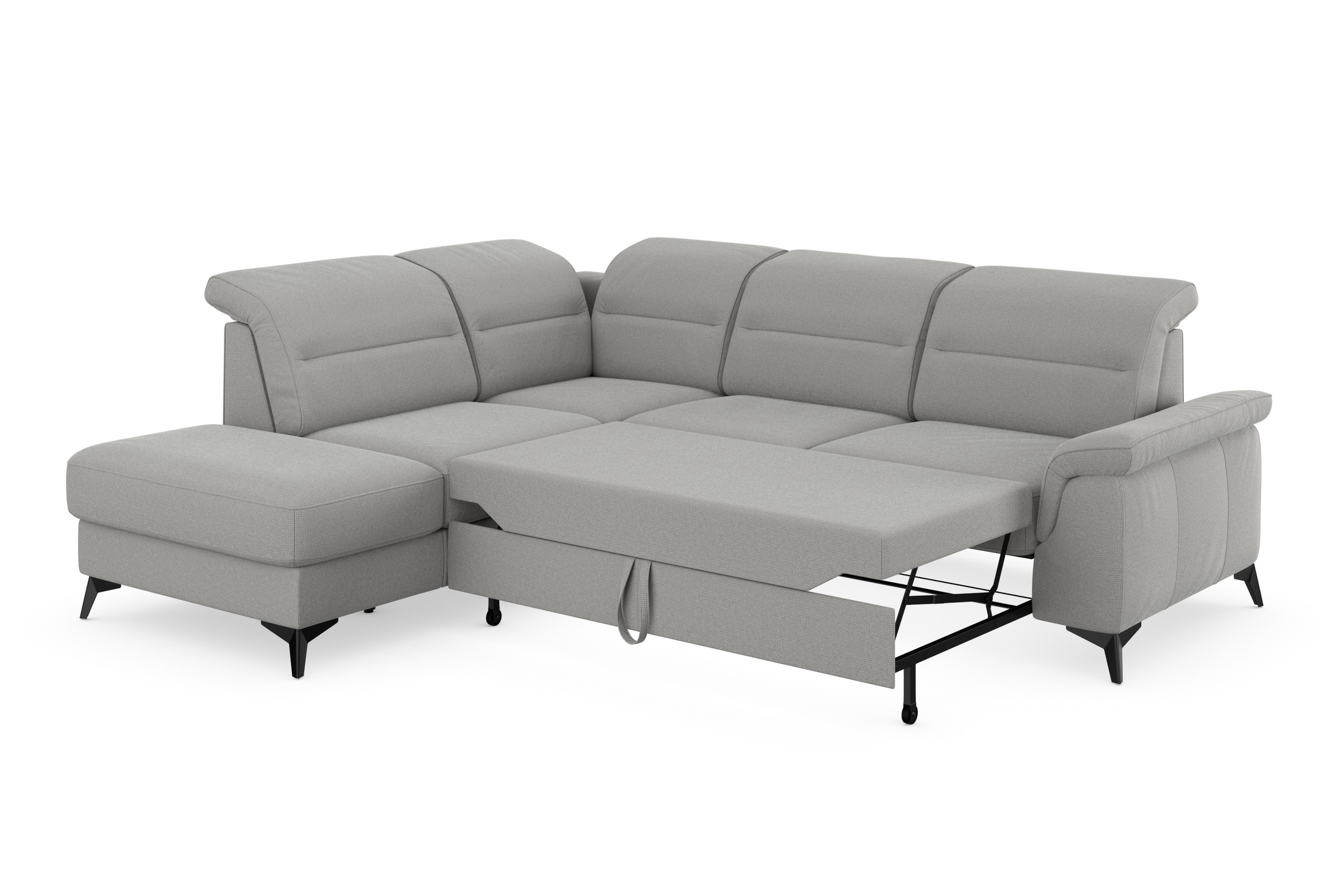 sit&more Ecksofa »Sinatra L-Form«, mit Ottomane, optional mit Kopfteilverstellung und Armteilfunktion