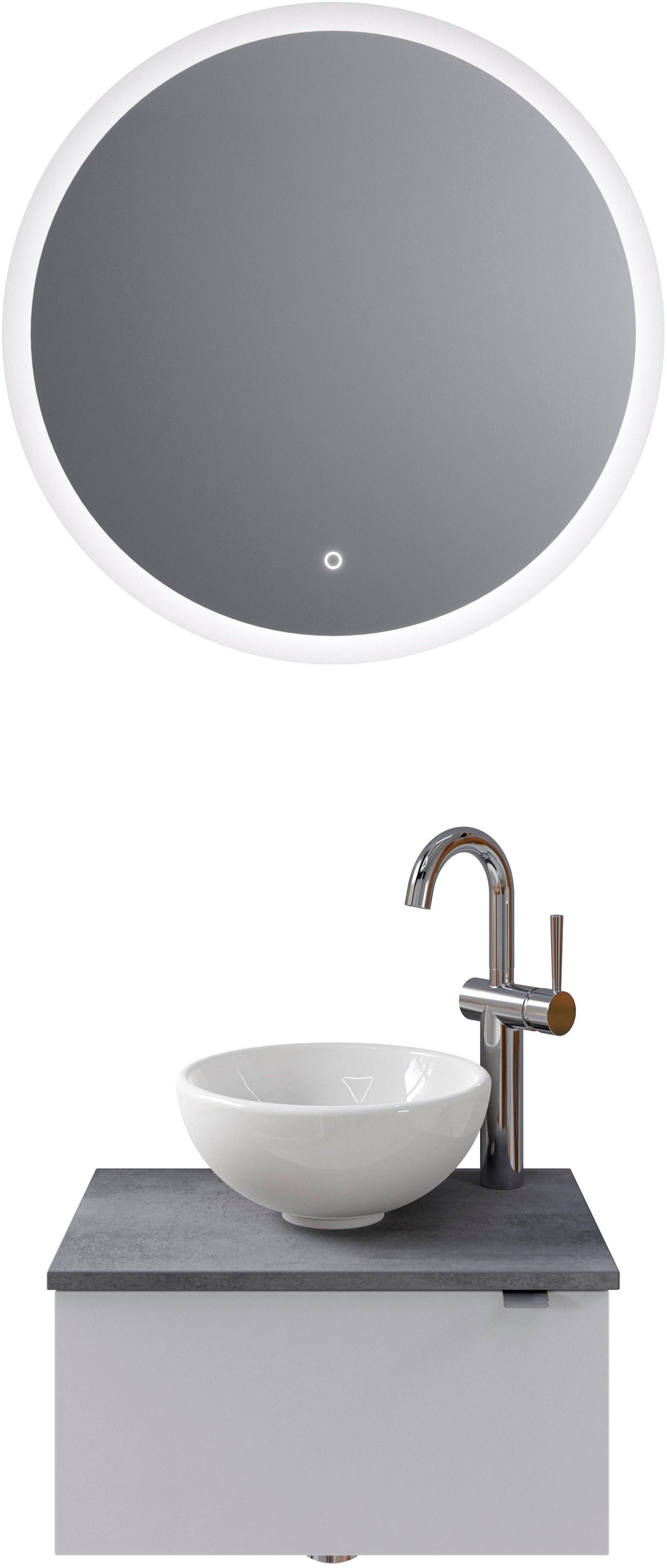 Saphir Badmöbel-Set »Serie 6915«, (4 St.), Gäste-Bad, mit LED-Spiegel und 1 günstig online kaufen