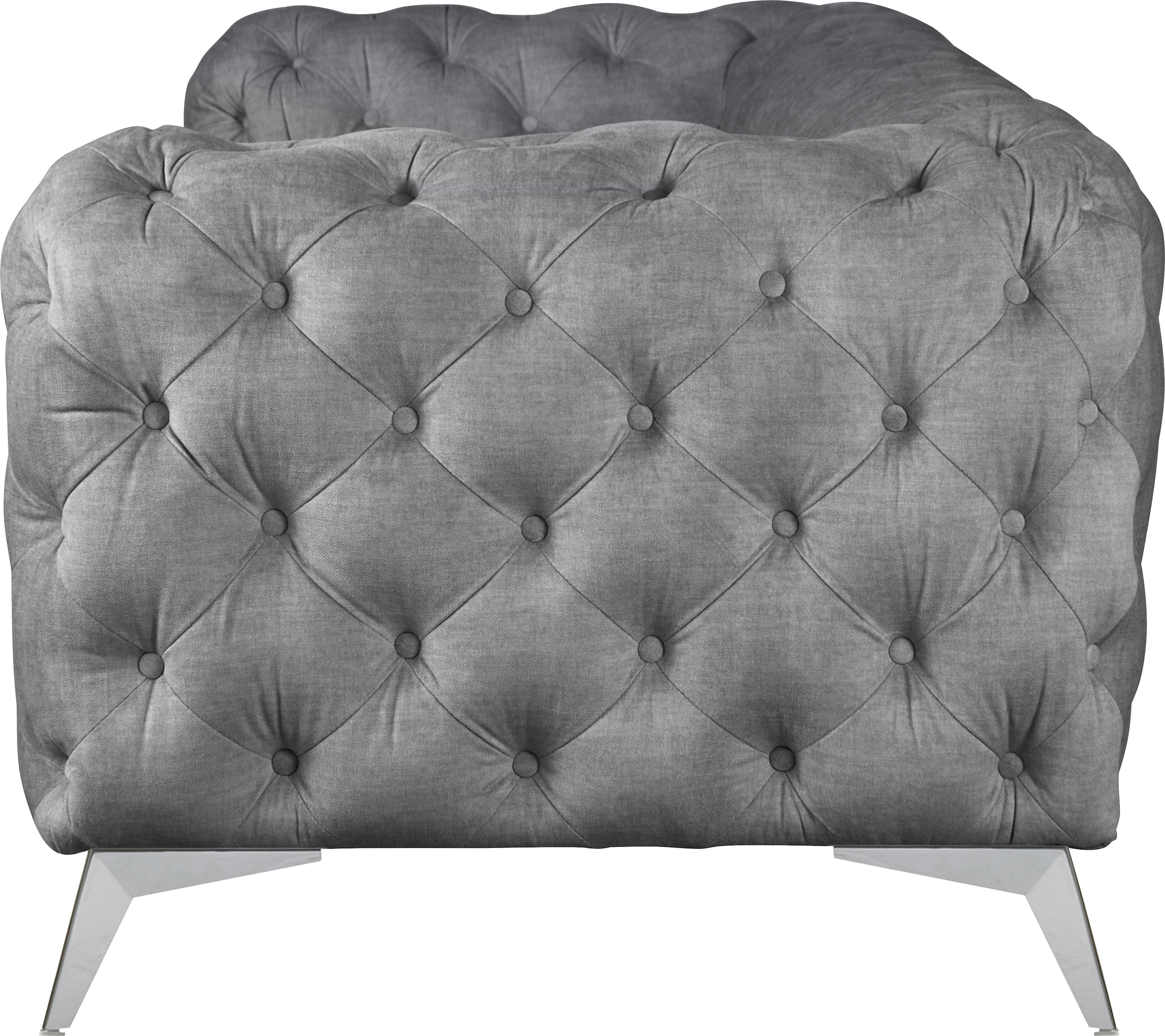 Leonique Chesterfield-Sofa »Glynis«, aufwändige Knopfheftung, moderne Chesterfield Optik, Fußfarbe wählbar
