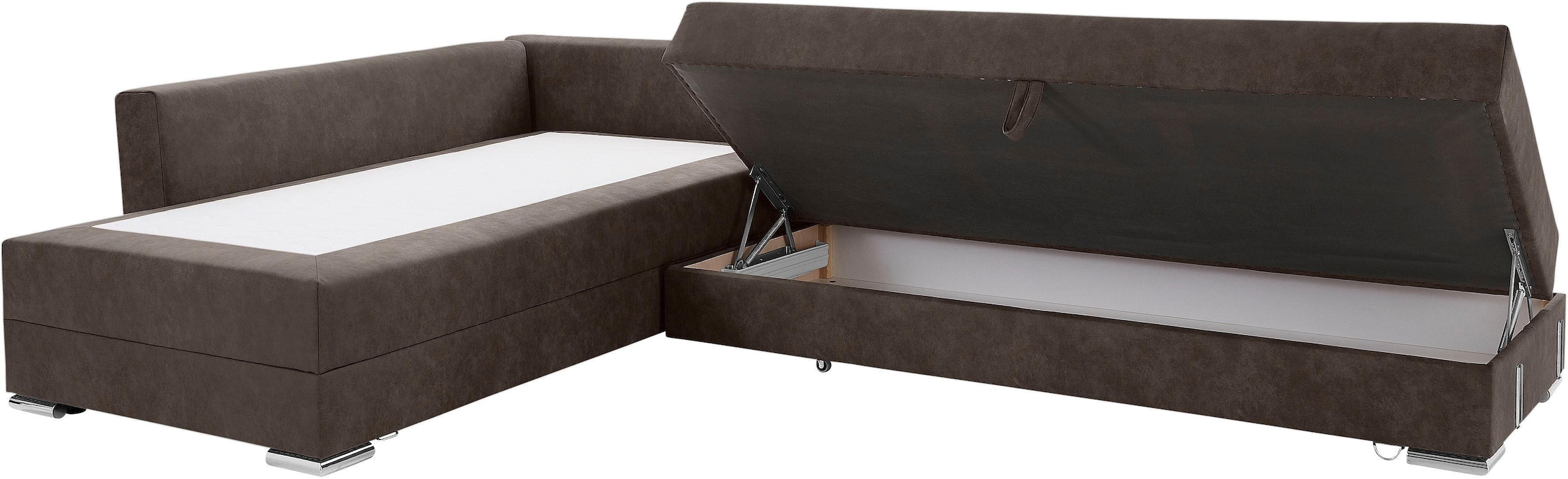 INOSIGN Ecksofa »Night & Day L-Form«, mit Boxspring Bettfunktion 180x200 cm, Dauerschläfer