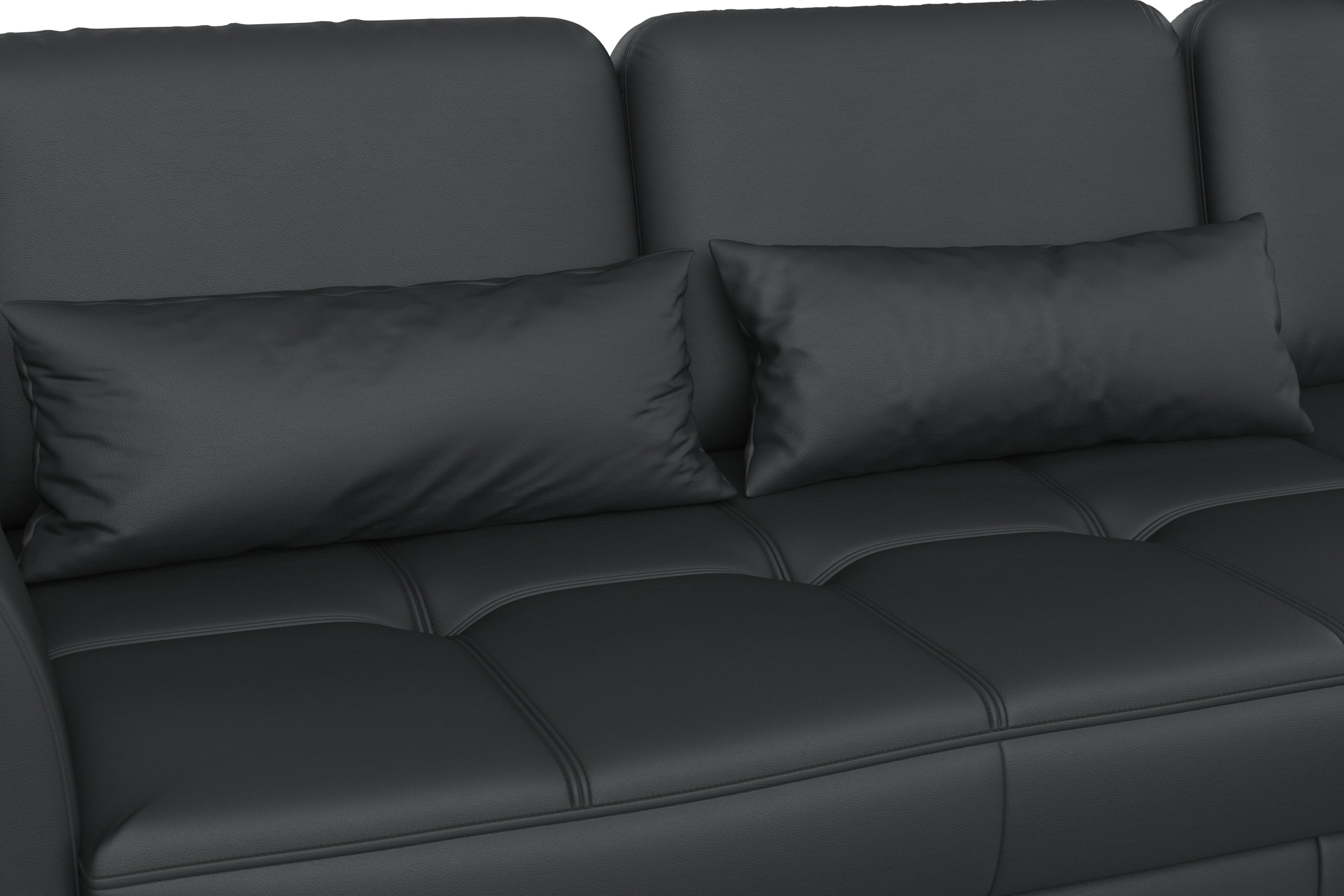 sit&more Ecksofa »Bendigo L-Form«, inklusive Sitztiefenverstellung, Bodenfreiheit 15 cm, 2 Fußfarben