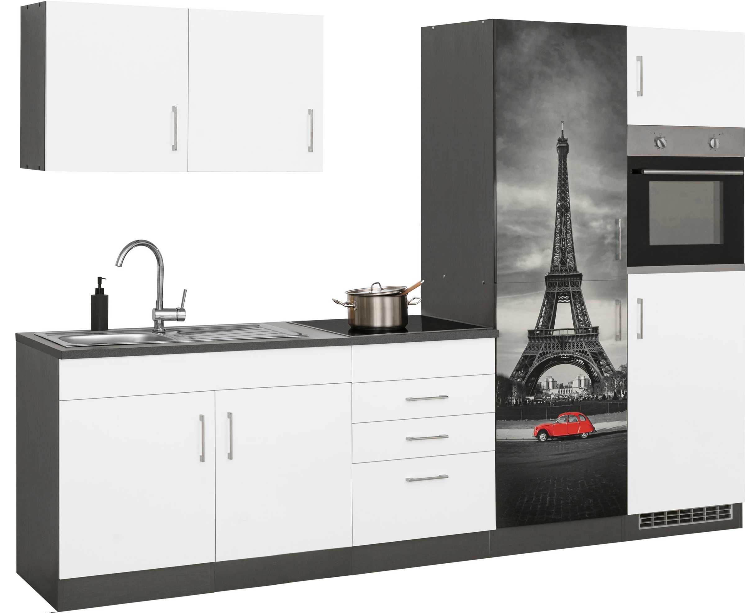 KOCHSTATION Küchenzeile »KS-Paris – Küchen mit einzigartigen Fotomotiven au günstig online kaufen