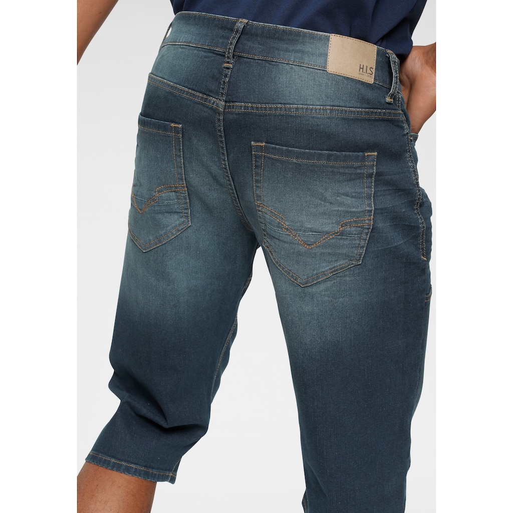 H.I.S Jeansbermudas »HANTZ«, (Set, 2 tlg., mit abnehmbarem Gürtel)