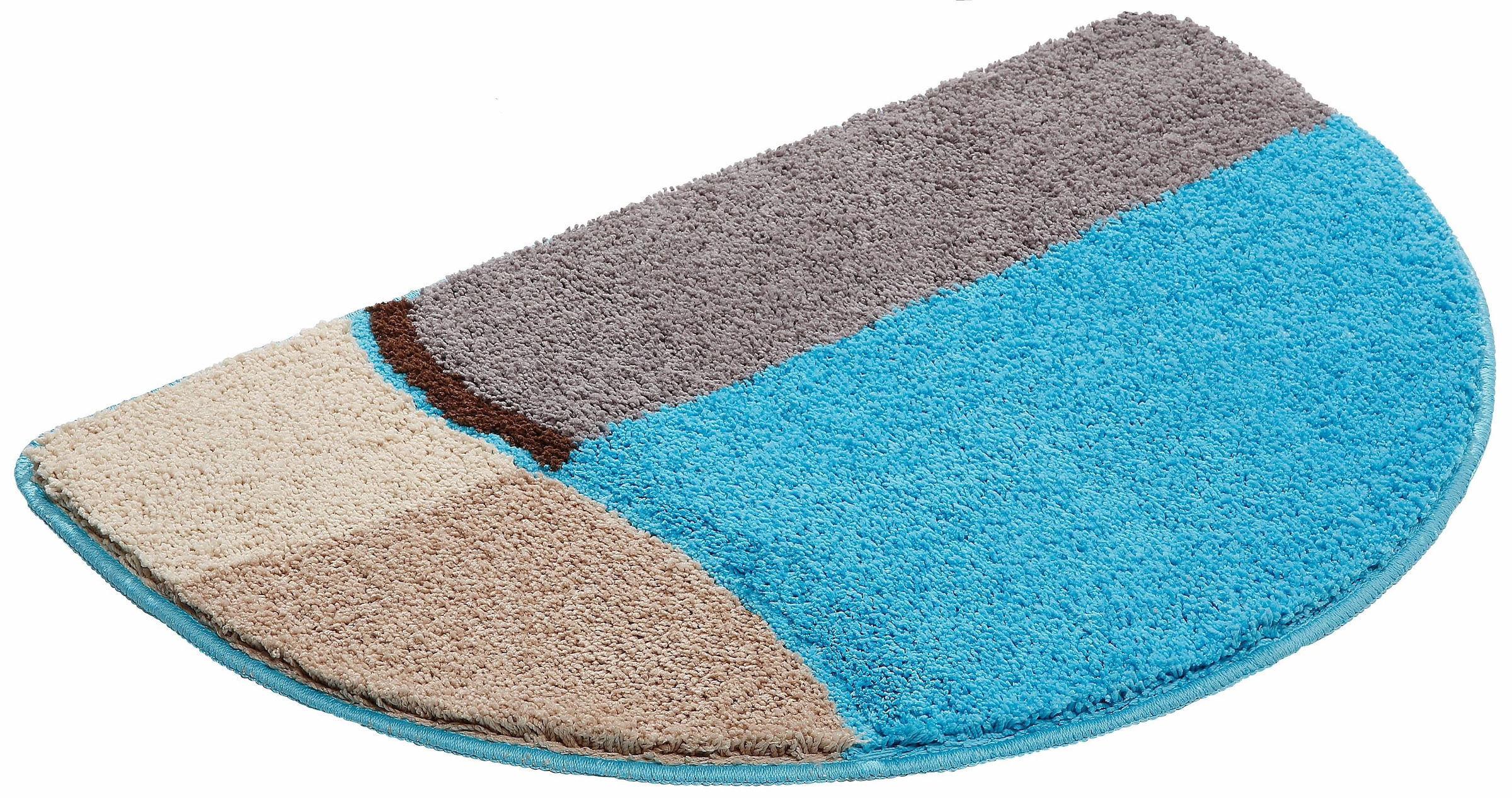 my home Badematte »Belio«, rutschhemmend beschichtet, fußbodenheizungsgeeignet-schnell trocknend-strapazierfähig, Badematte, Badteppich, Badematten auch als 2 tlg. Set erhältlich, bunt