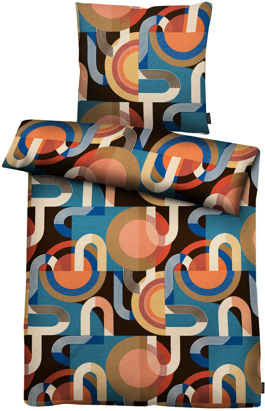 APELT Bettwäsche »Jim GOTS« 2 Stk. tlg. Siebziger Jahre Motive günstig online kaufen