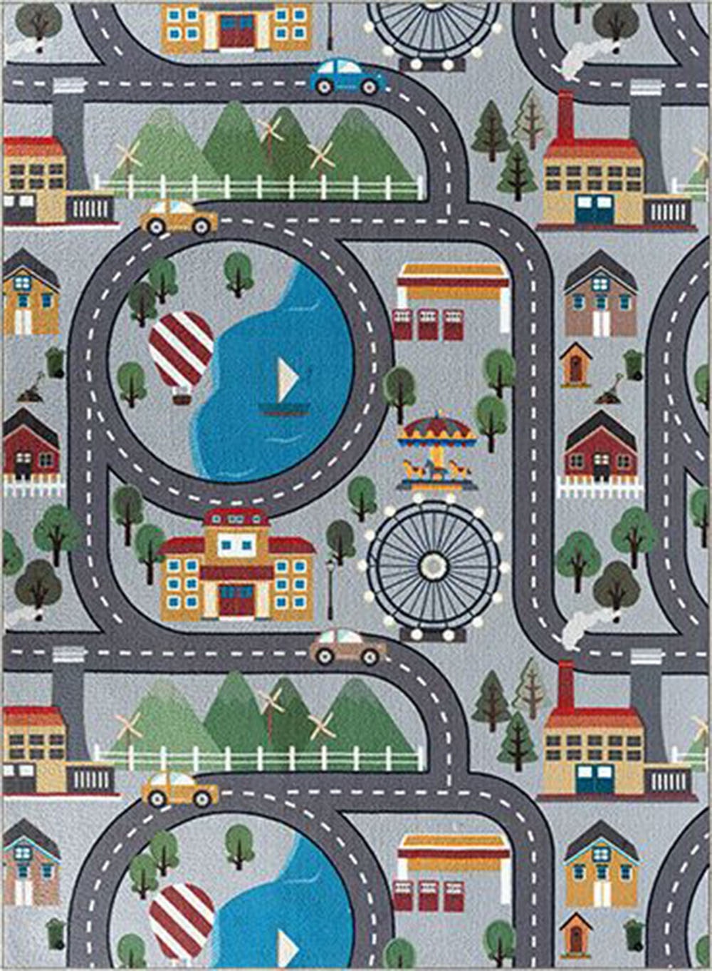 the carpet Teppich »Happy Life«, rechteckig, 4 mm Höhe, Life Kinderzimmer Teppich Spielteppich pflegeleicht