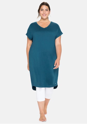 Sheego Shirtkleid, in legerer Form, aus Baumwolle-Modal-Mix kaufen