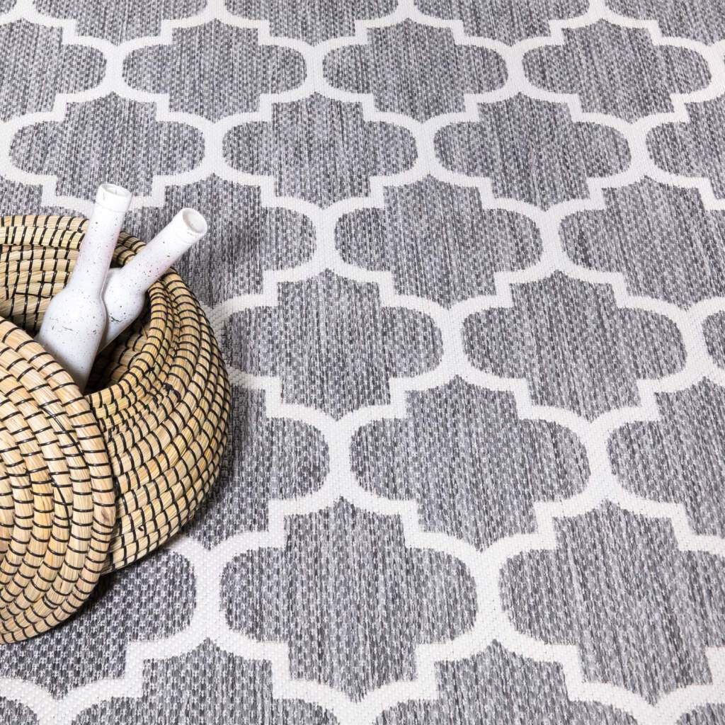 Carpet City Outdoorteppich »Outdoor 462«, rund, 5 mm Höhe, UV-beständig, Flachgewebe, auch in quadratischer Form erhältlich