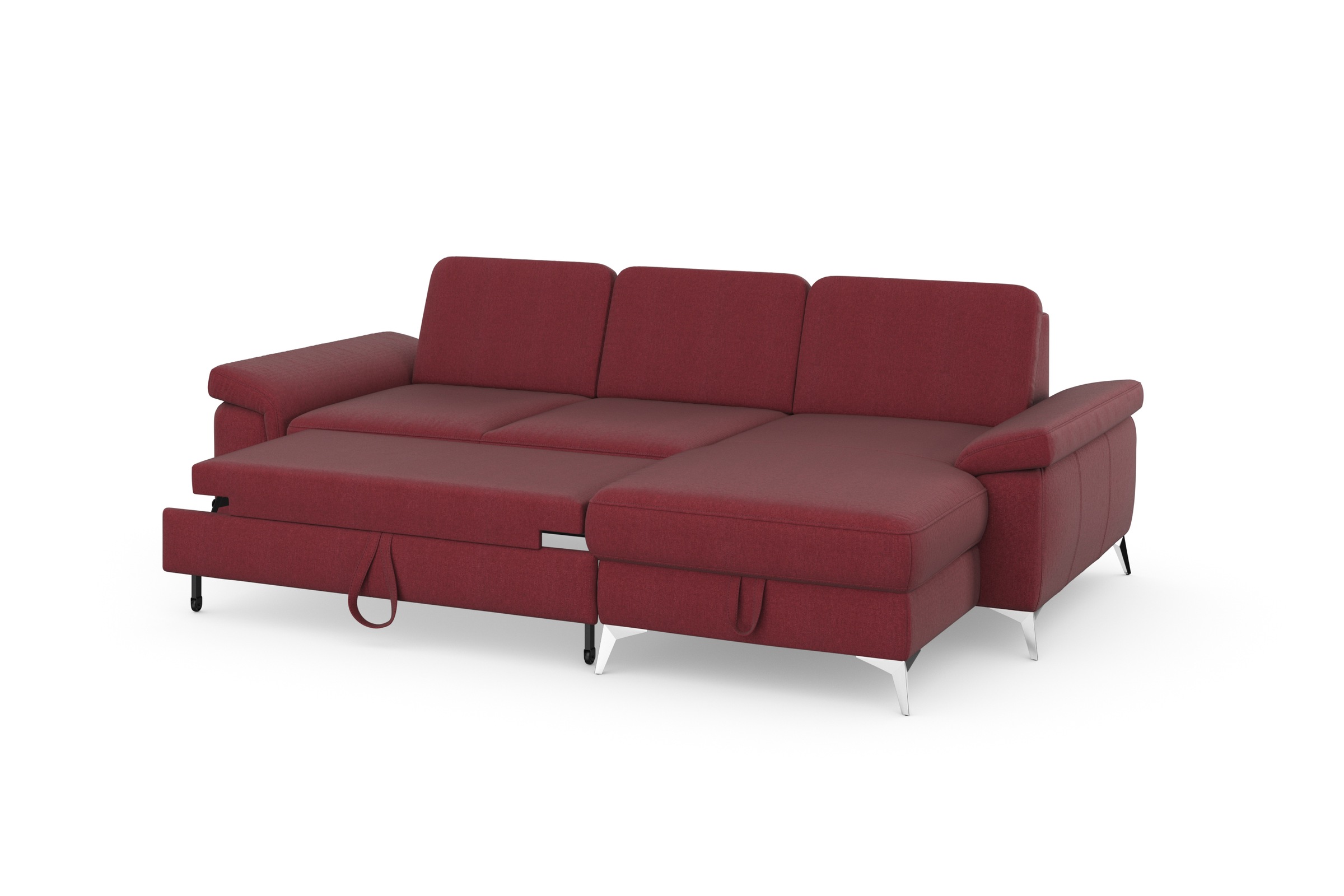 sit&more Ecksofa »Padua L-Form«, inklusive Sitztiefenverstellung, Armteilfunktion und Federkern