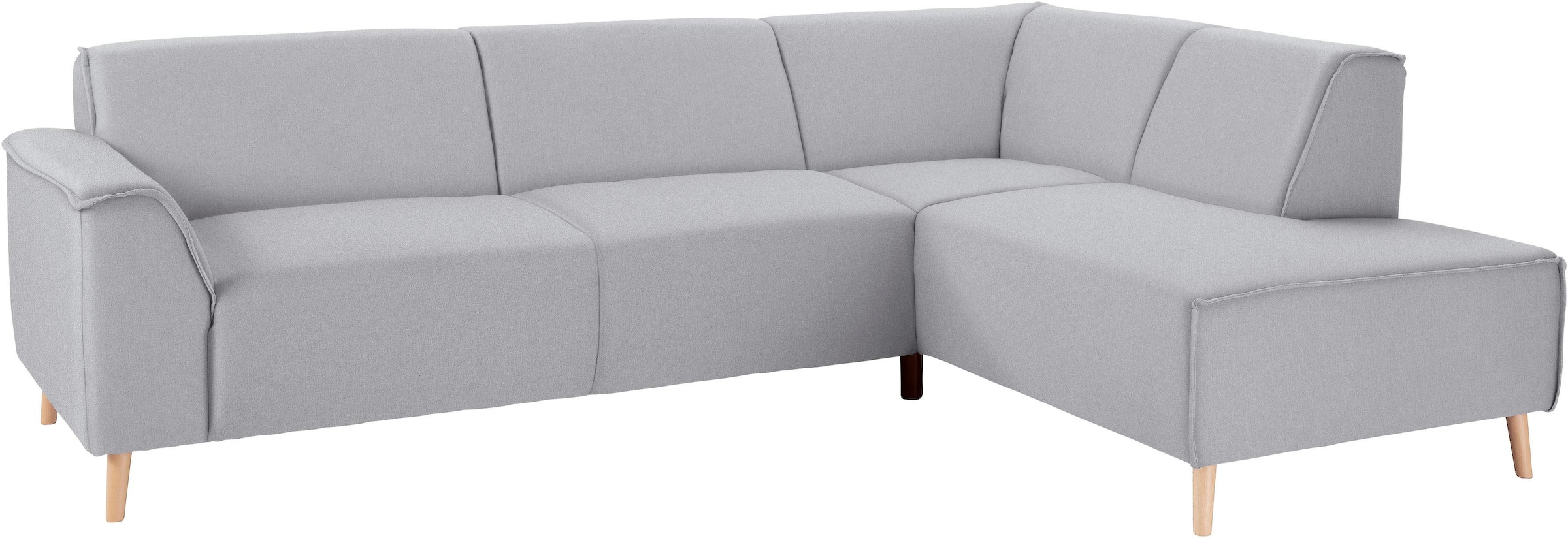 andas Ecksofa »Janek Scandic Design, elegant und zeitlos, L-Form« mit Feder günstig online kaufen