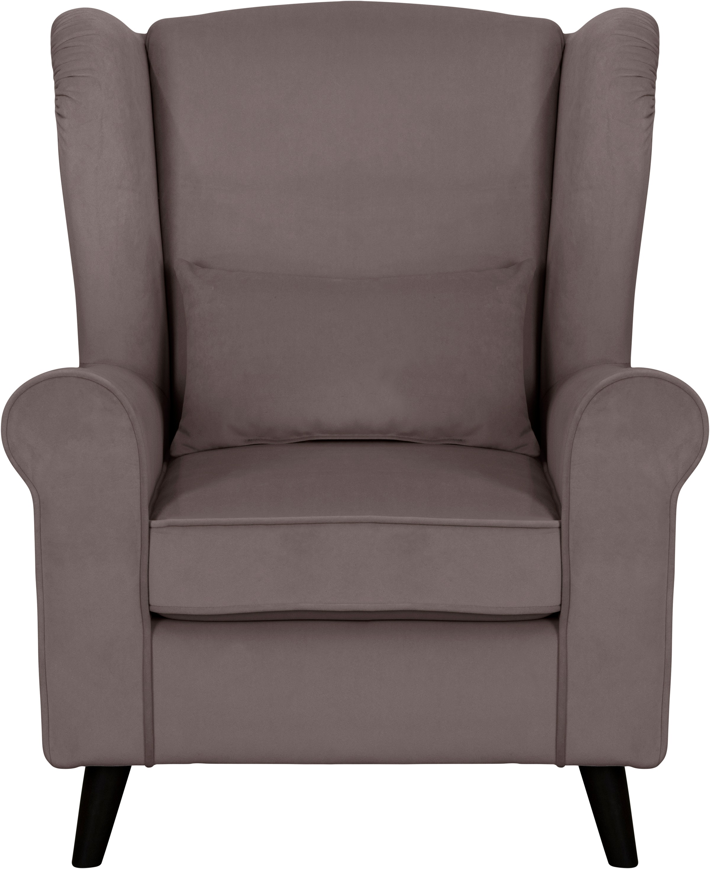 Home affaire Sessel »Ohrensessel CHISTELLE, wahlweise mit Polsterhocker«, mit Wellenunterfederung, Maße: B/T/H: 81/87/99 cm