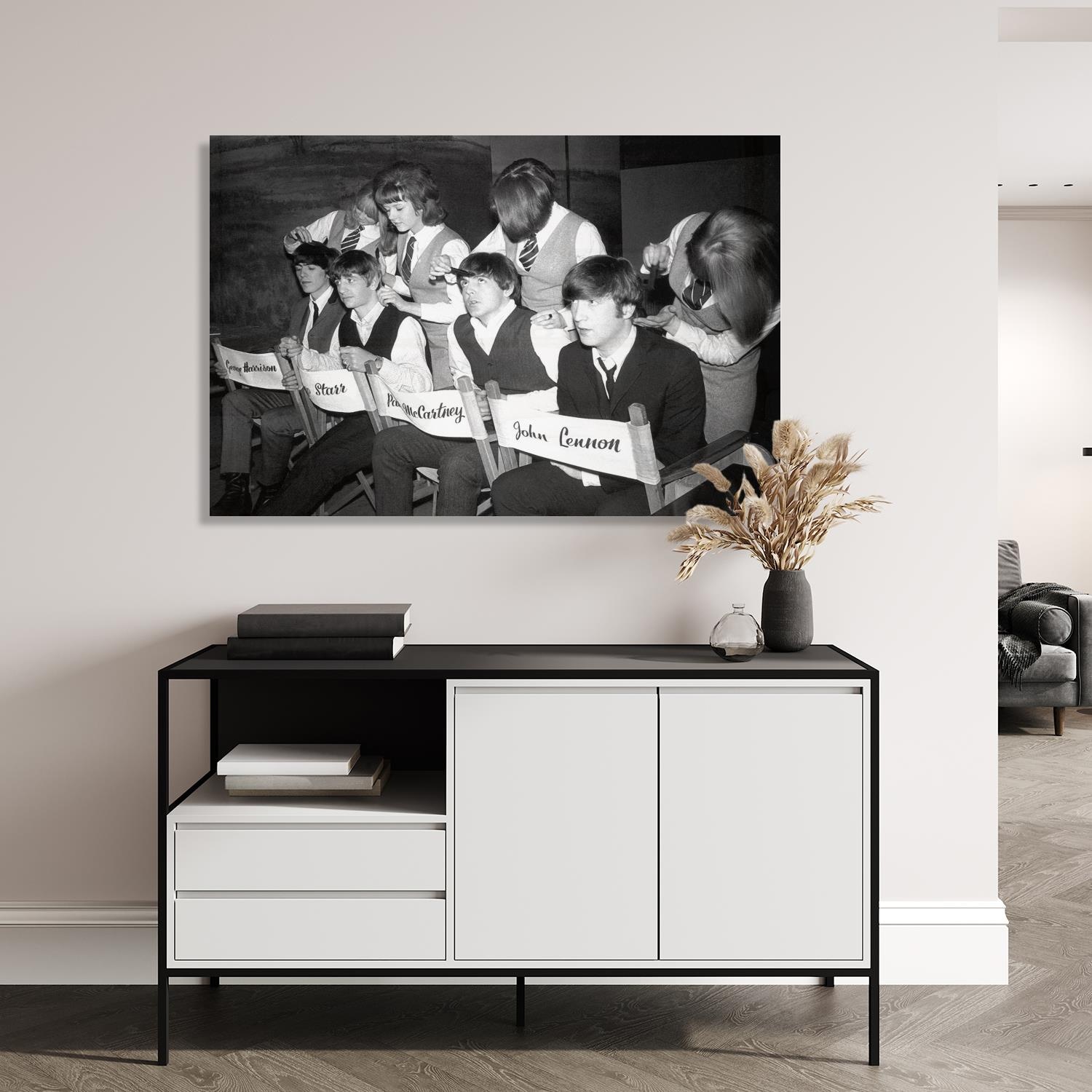 queence Acrylglasbild »The Beatles«, Schwarz-Weiß-Mann-Stars-Foto, Fine Art günstig online kaufen