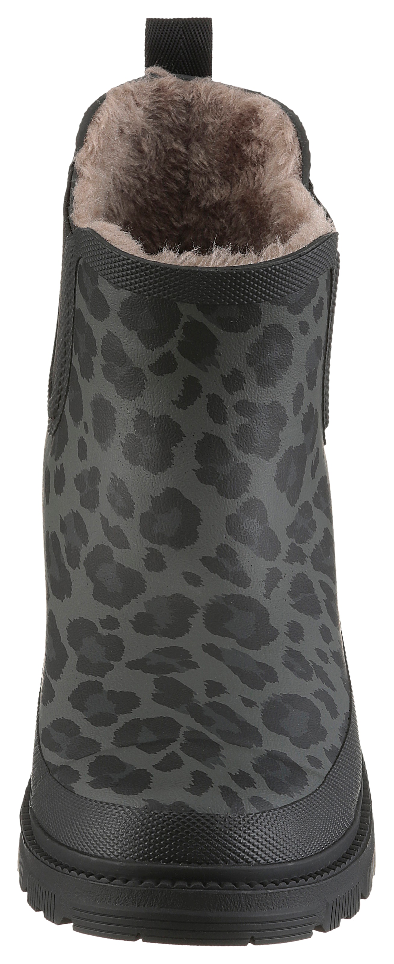 VERBENAS Chelseaboots »Lua Mate«  Gummistiefelette, Schlupfboots, Winterboots in Leo-Optik