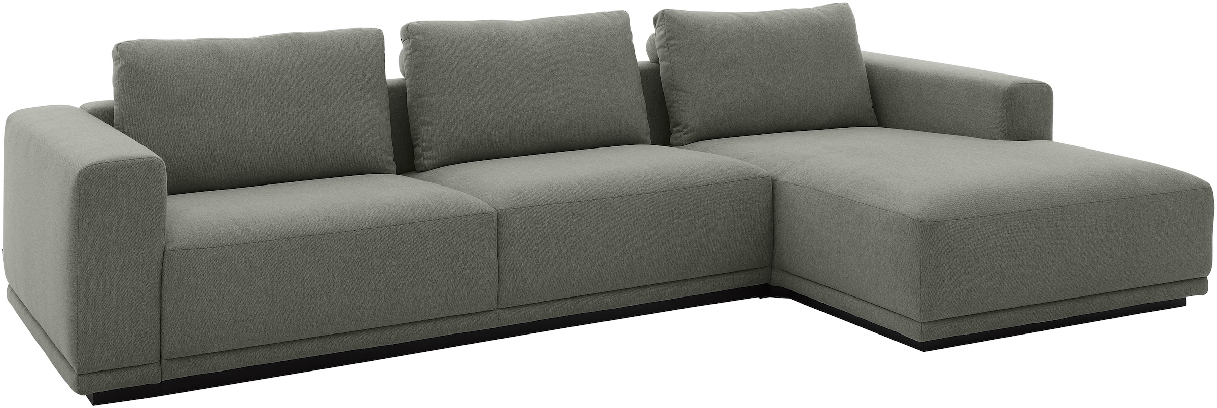 Musterring Ecksofa Anreihsofa links & Longchair rechts, mit Armlehnen, inkl. Rückenkissen