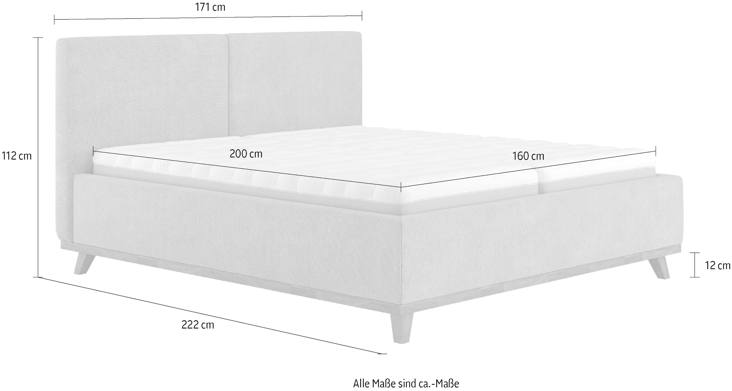 COTTA Polsterbett »MILLI III wahlweise mit Bettkasten«