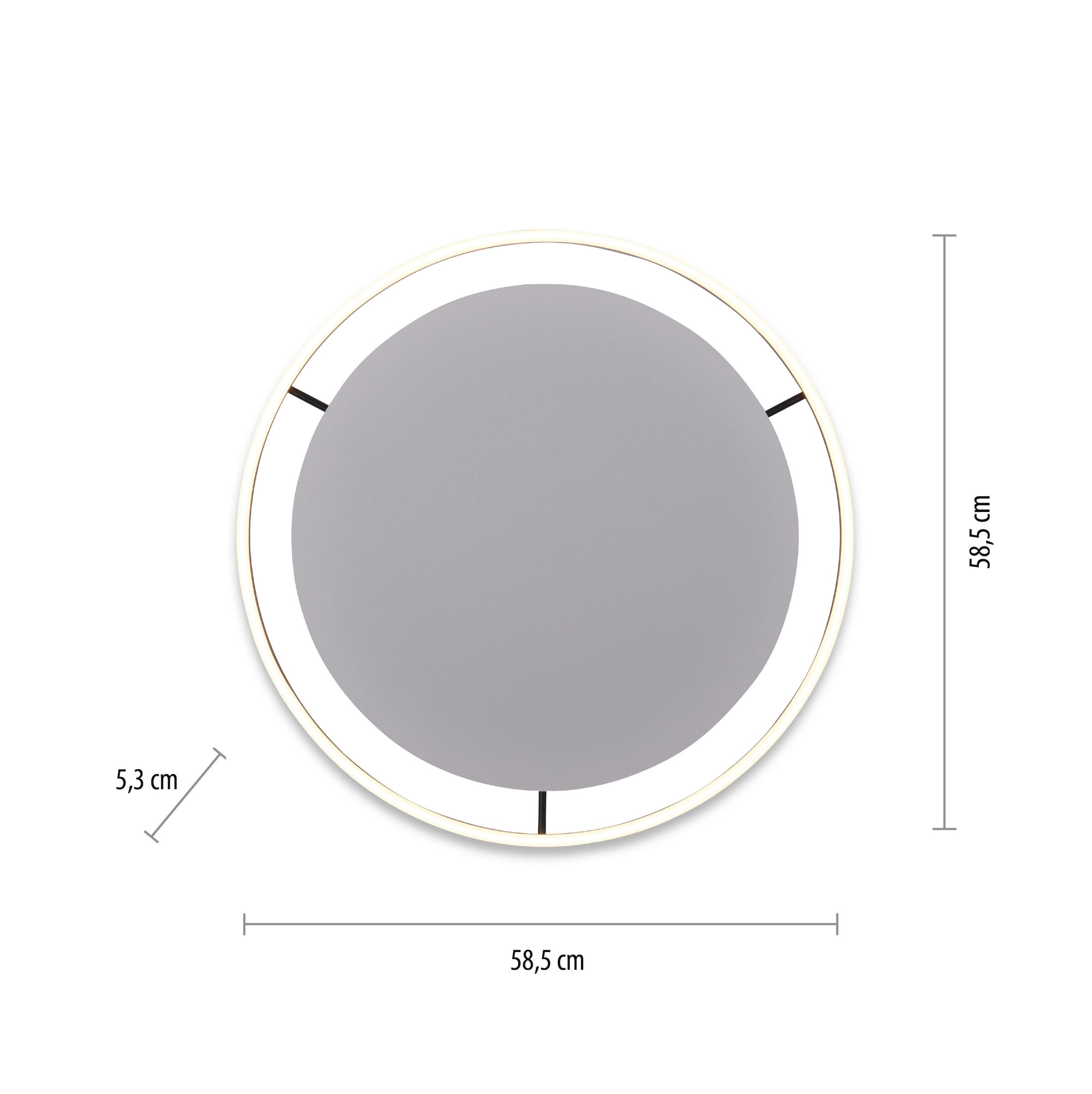 JUST LIGHT Deckenleuchte »RITUS«, 1 flammig, Leuchtmittel LED-Board | LED fest integriert, LED, dimmbar, Switchmo, dimmbar, Switchmo